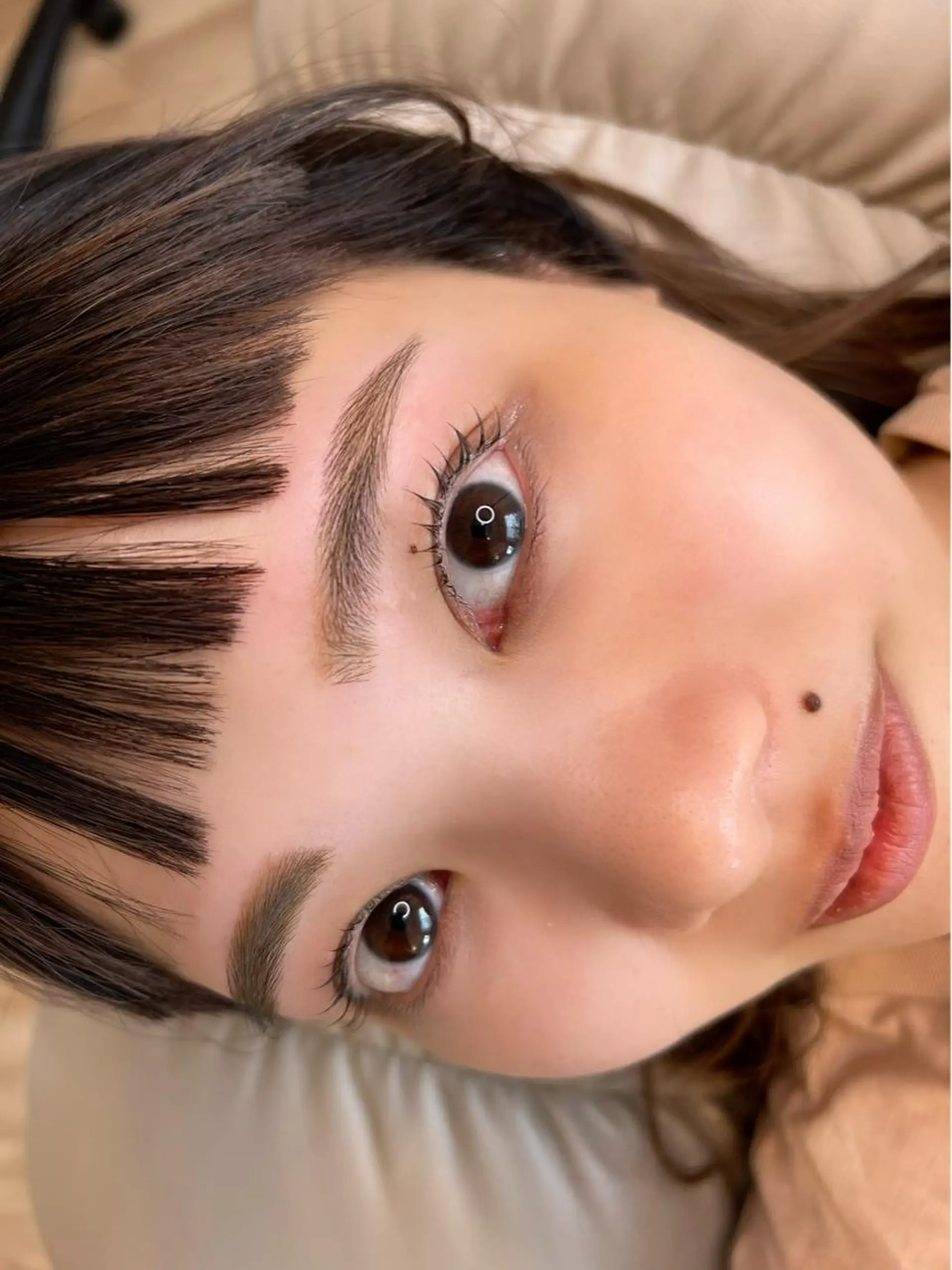 マツエク・マツパ アイブロウ ナチュラル 一重×まつ毛パーマ マツパ 【ｉｒｏｋａ】 AYAKAのマツエク・マツパデザイン