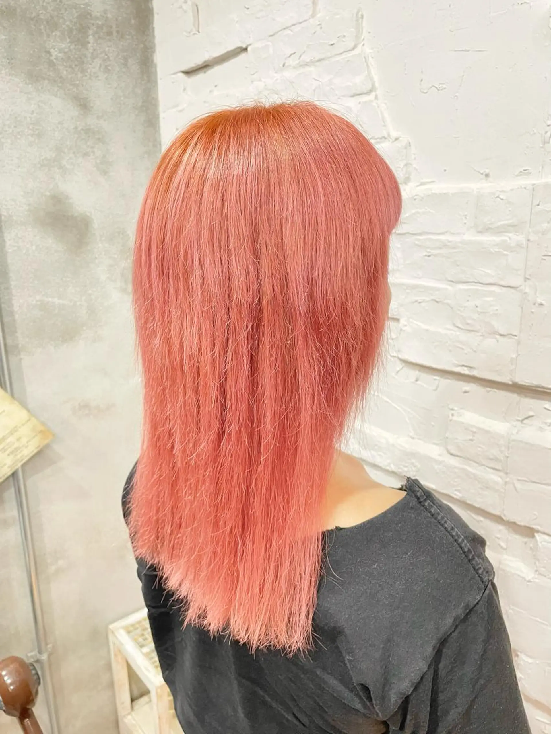 ミディアム カラー ヘアアレンジ ヘアカラー 【ピンク/韓国ヘア/ ヘアセット】亜海のヘアスタイル