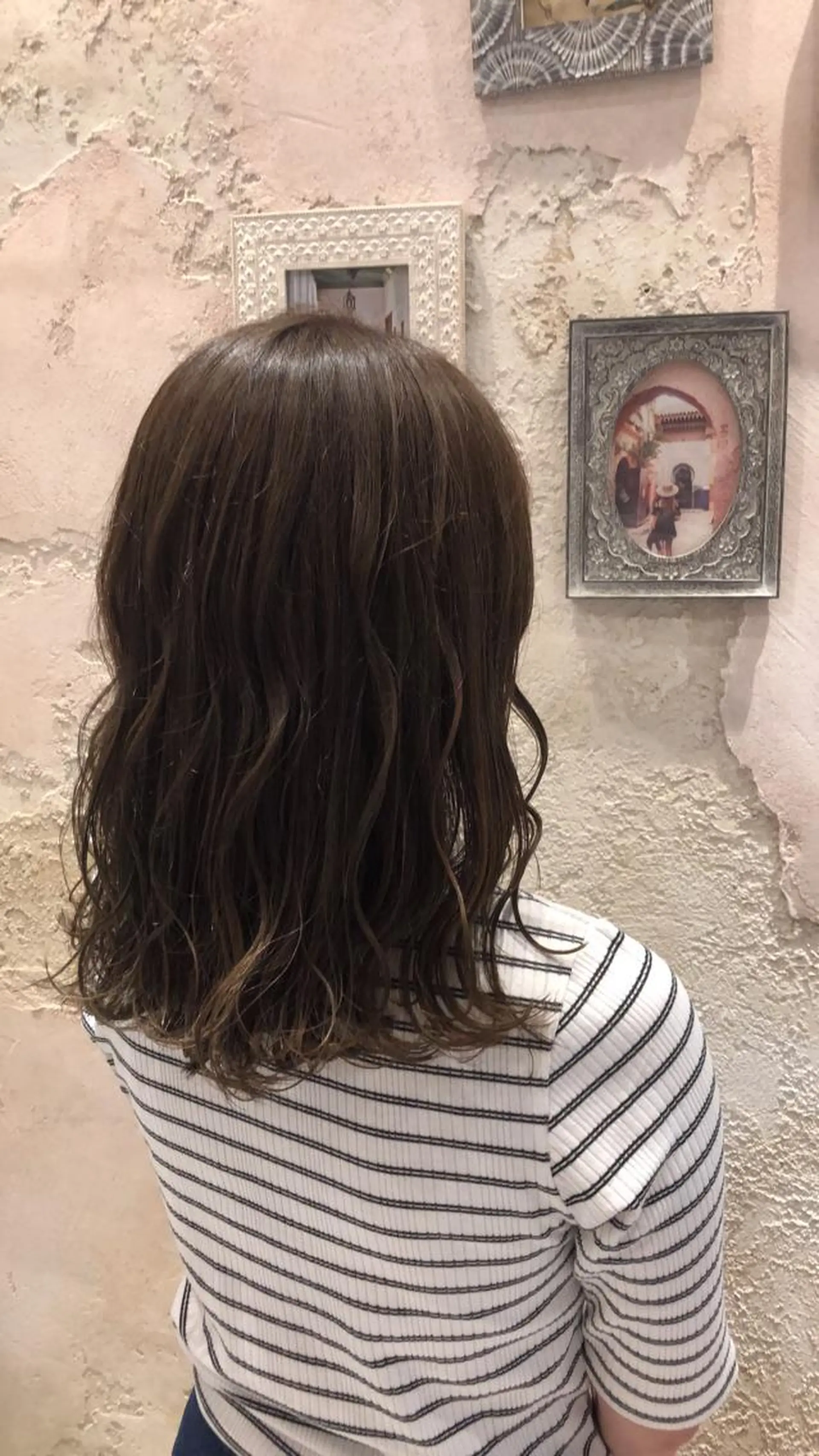 ミディアム アッシュ カット ヘアカラー トリートメント 代表山口ひな 髪質改善のプロのヘアスタイル