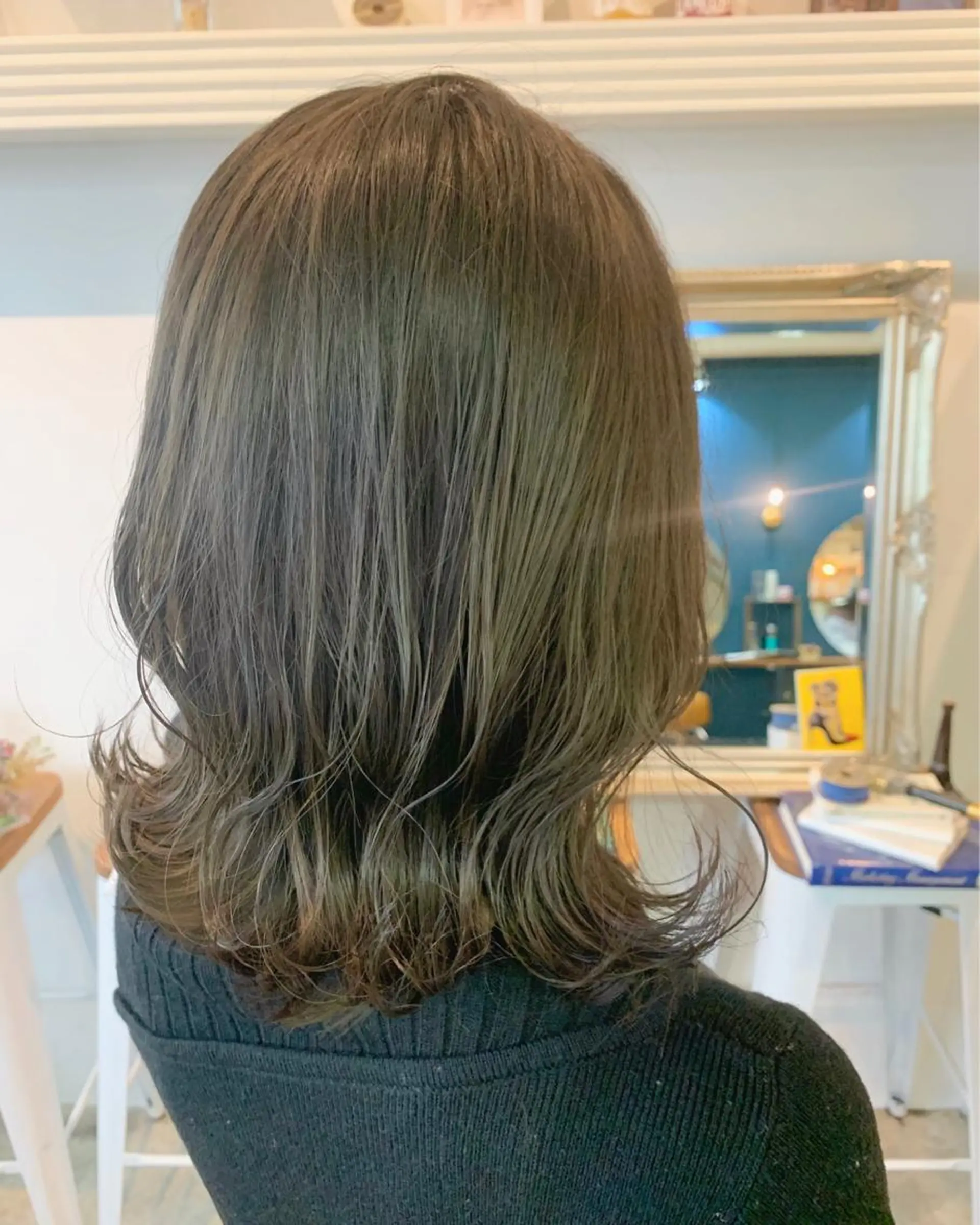 ミディアム カラー ヘアアレンジ ベージュカラー ヘアカラー トリートメント 山崎 澪 レイヤーカット/大宮のヘアスタイル