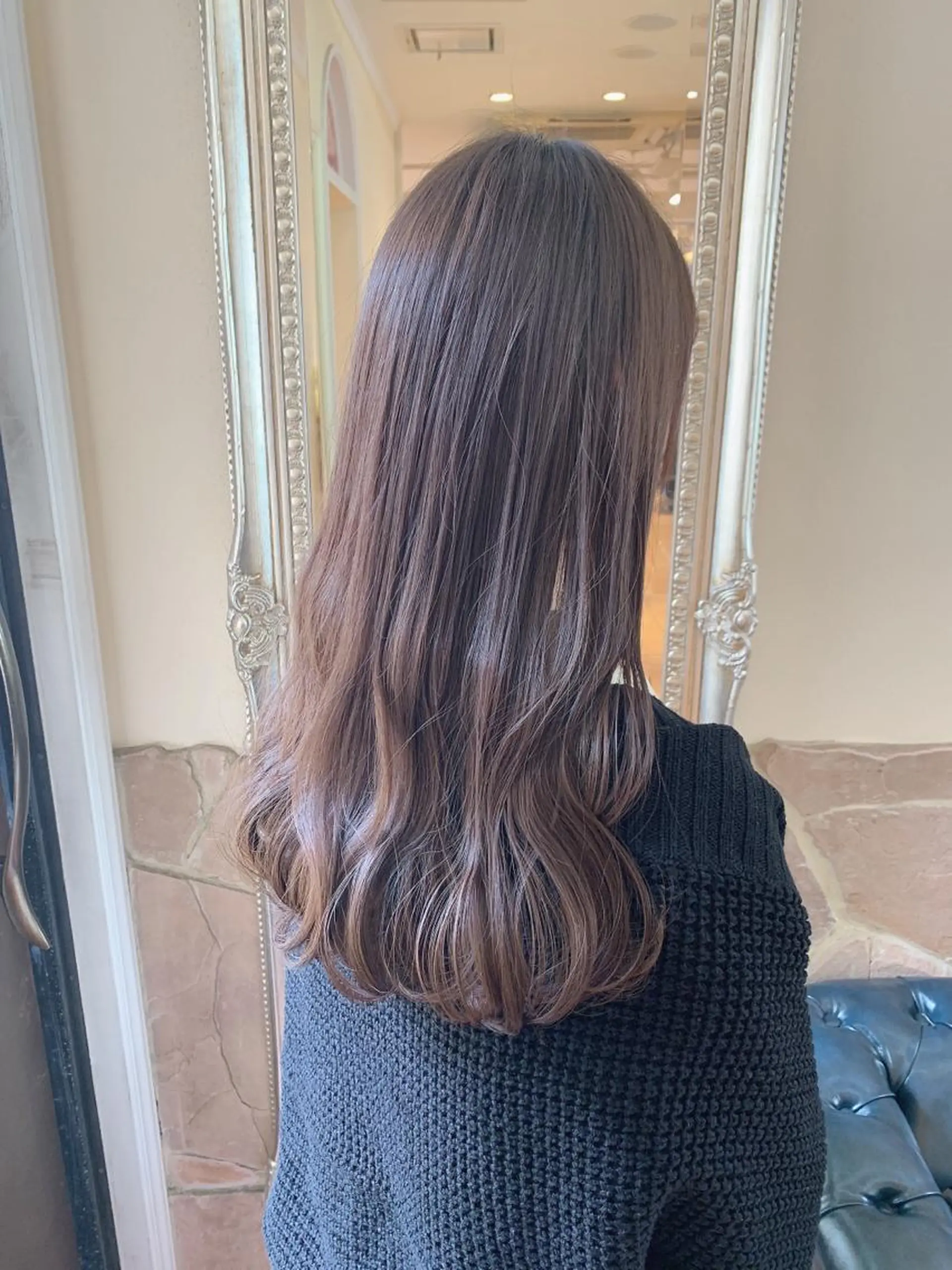 セミロング カット ヘアカラー トリートメント 高橋 一矢のヘアスタイル