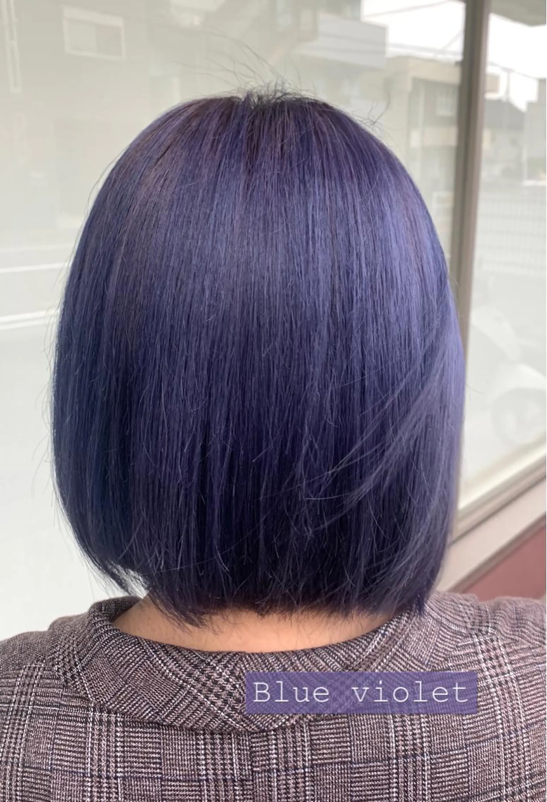 ショート カラー ブリーチ ブルーカラー ブルーバイオレット ラベンダーカラー バイオレットカラー ✂︎✂︎レディースの メンズカット屋さんのヘアスタイル
