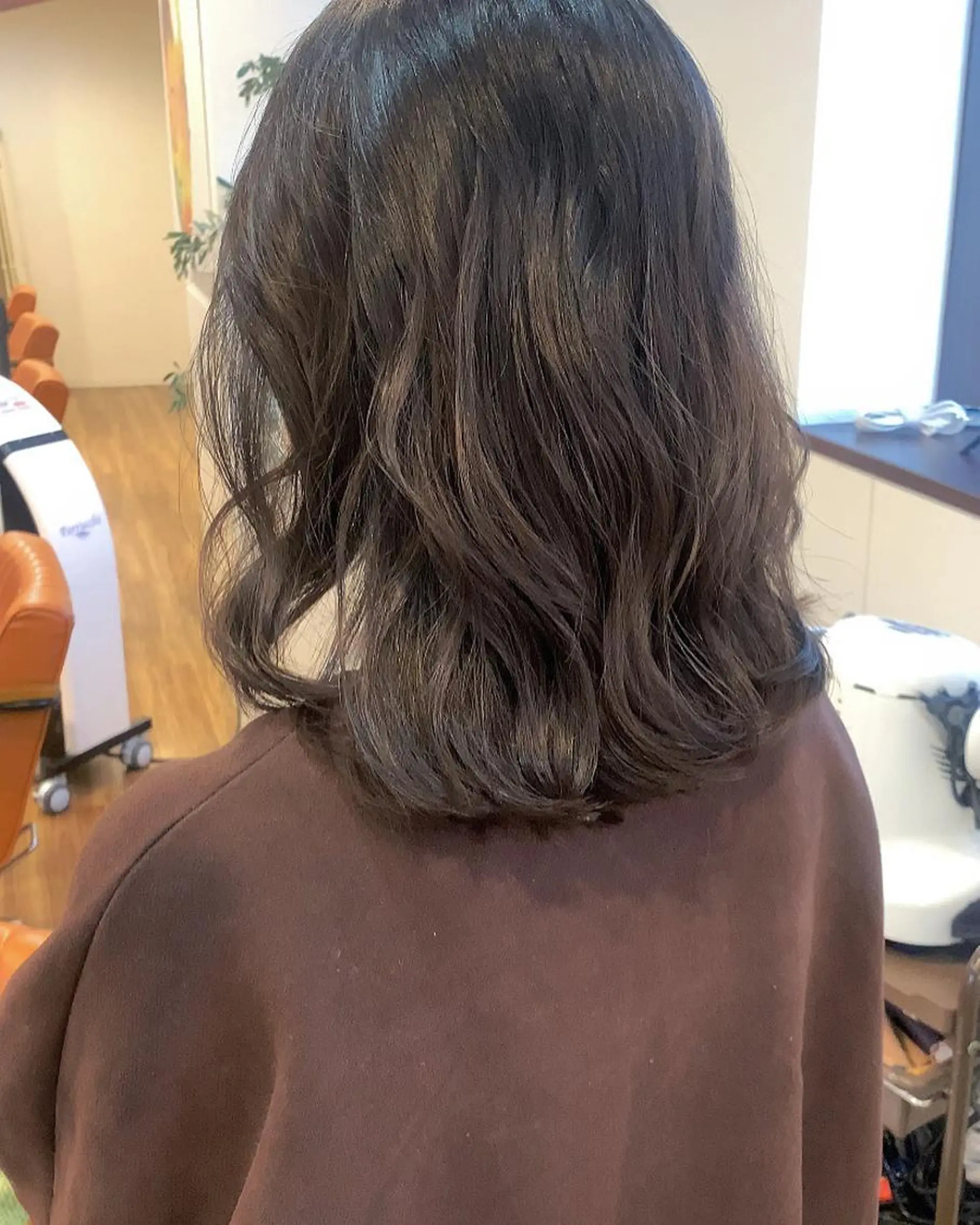 ミディアム パーマ ミディアムパーマ 韓国風ヘア デジタルパーマ カット パーマ 古沢 新のヘアスタイル