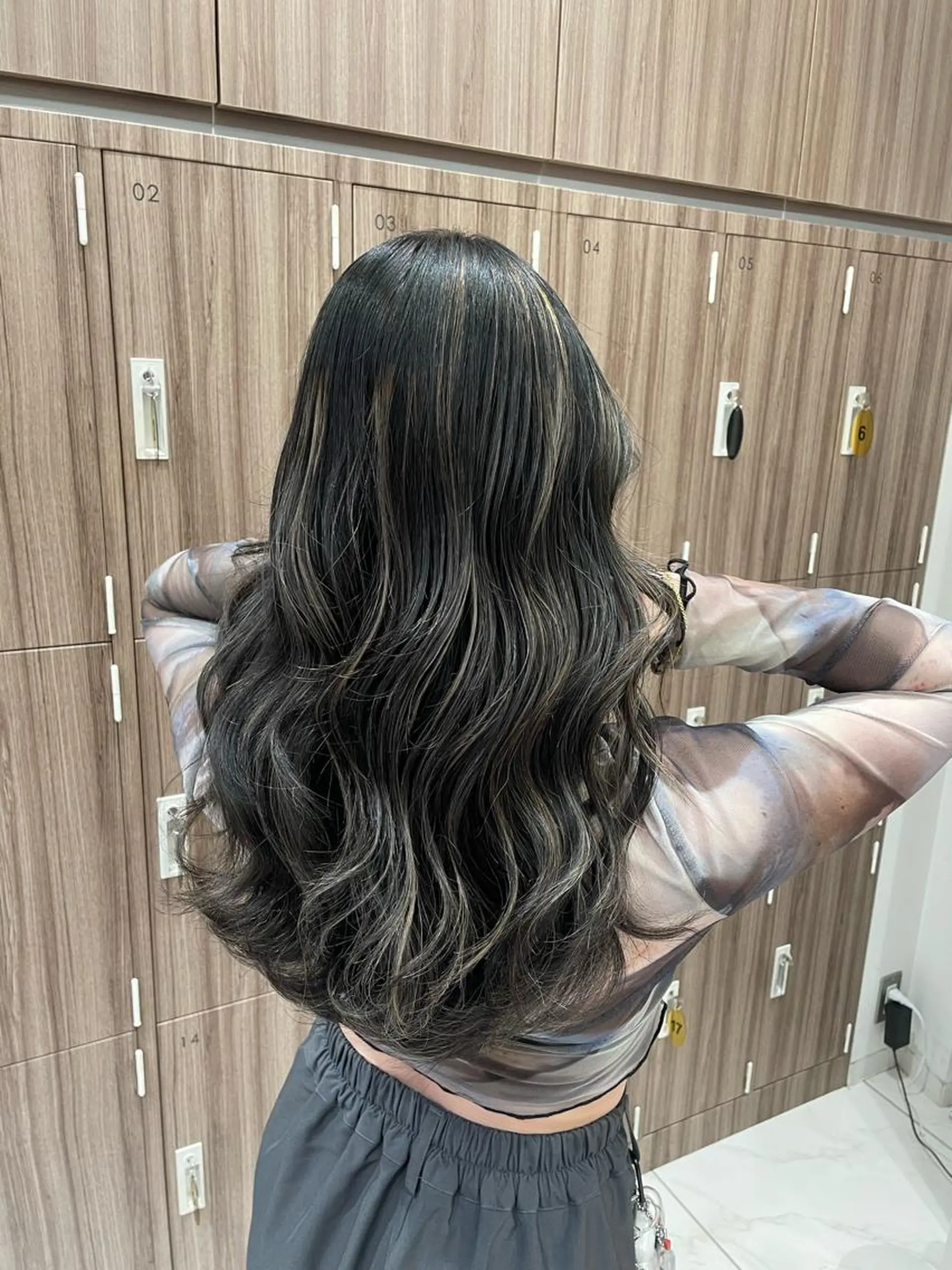 セミロング カット ヘアカラー トリートメント 菊池 遼/透明感 /韓国レイヤー/艶感のヘアスタイル