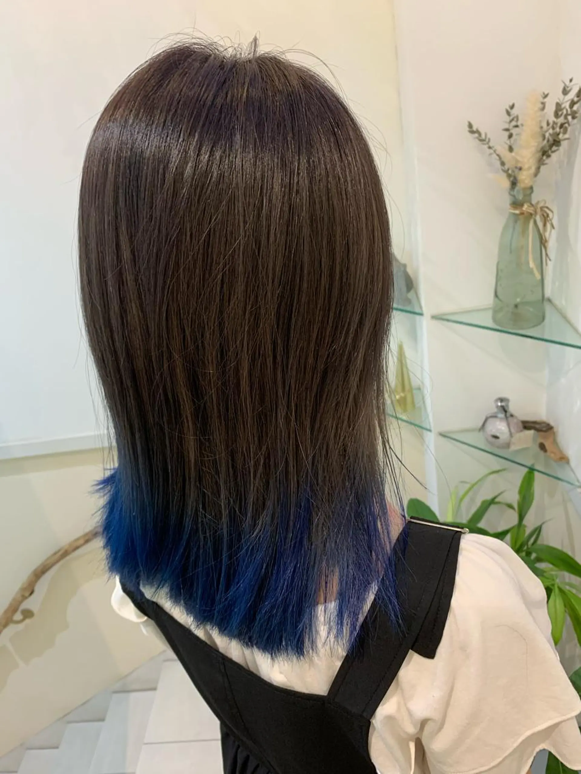 セミロング カラー 透けるbrown カラー🎗♡yukaのヘアスタイル