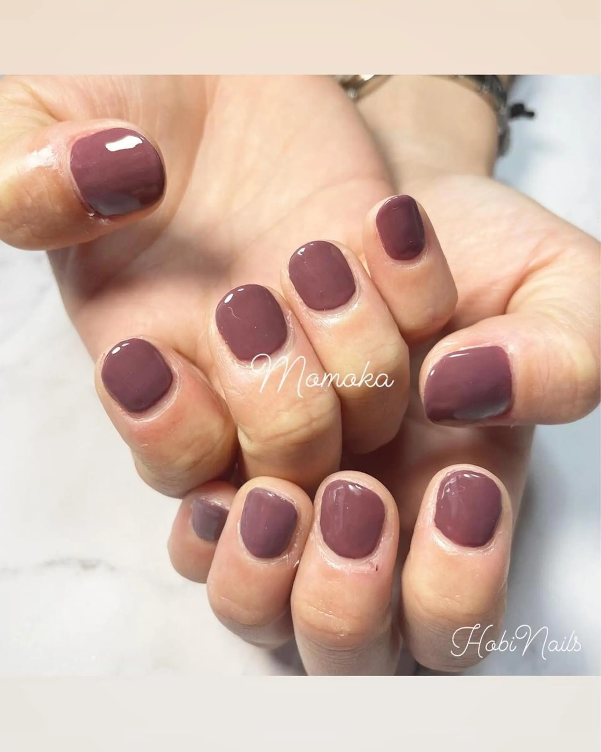 ネイル ワンカラーネイル momoka_nails所属・Momo nailsalonのネイルデザイン