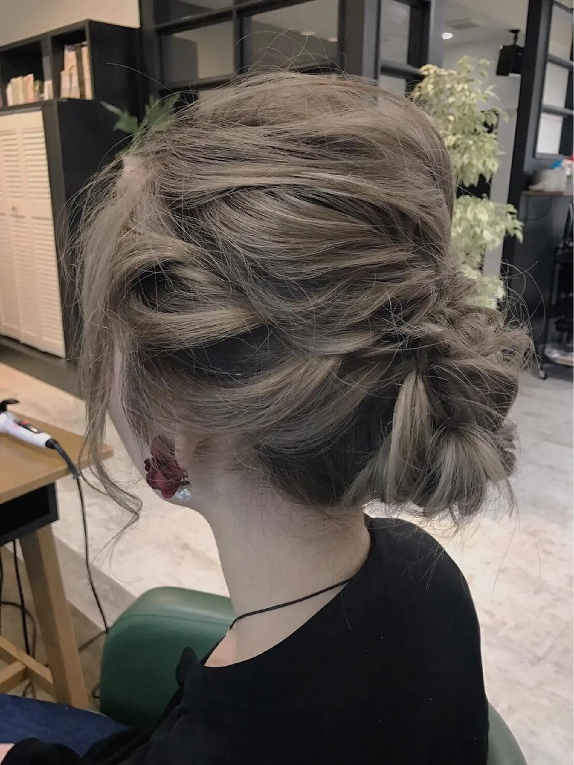 セミロング ヘアアレンジ GiseL天神カラー 髪質改善/ブリーチのヘアスタイル