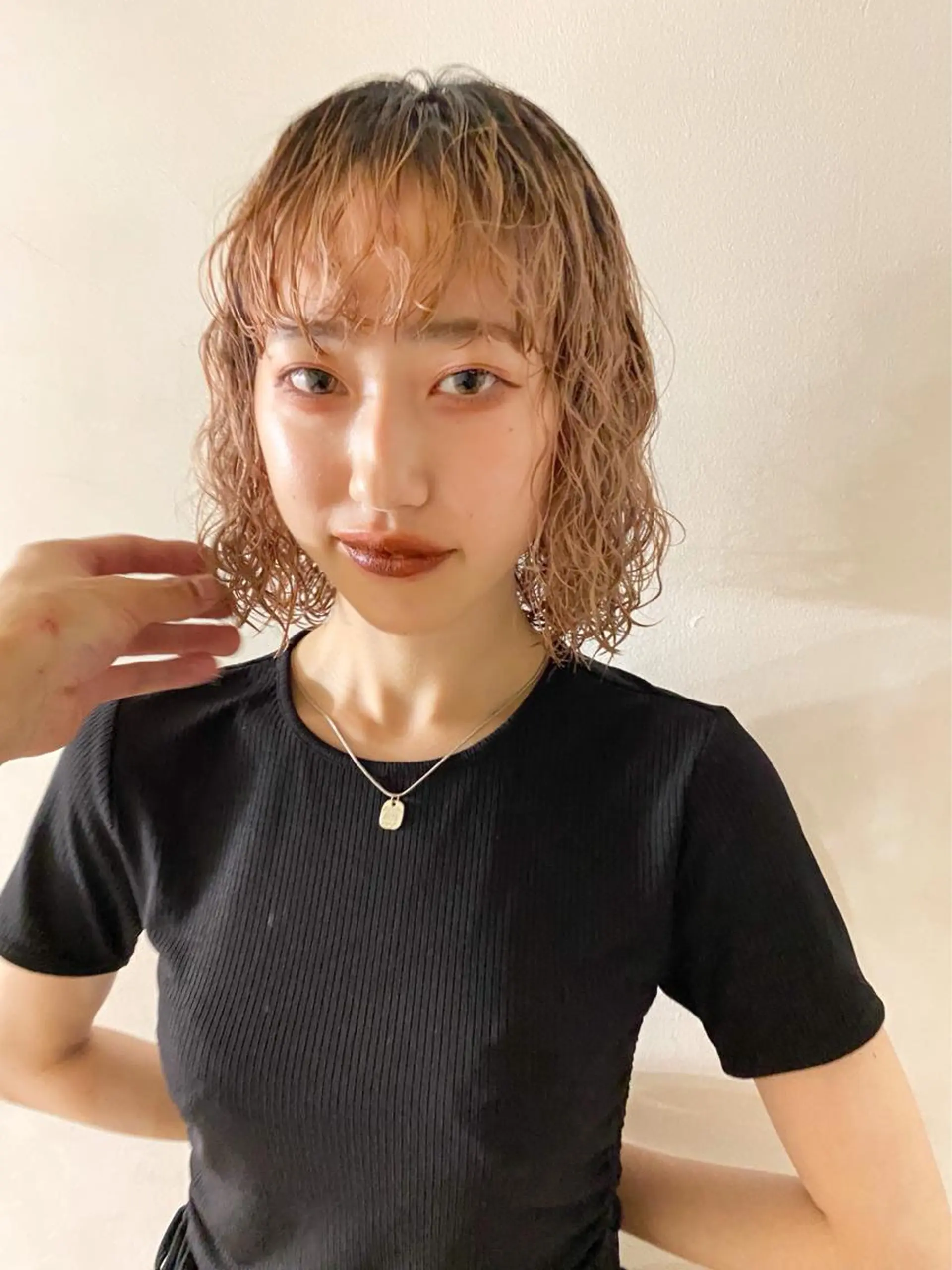 ミディアム パーマ レイヤー/パーマ /ウルフ/nabeのヘアスタイル