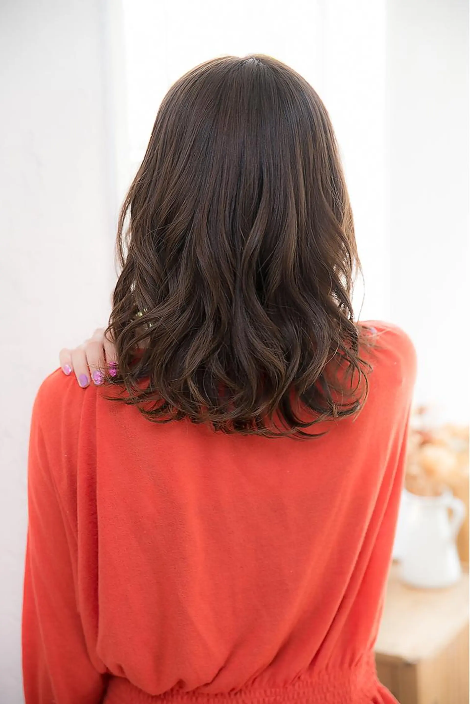 ミディアム カラー パーマ ヘアアレンジ メンズ 🍀髪質改善 ケアカラーrootsのヘアスタイル