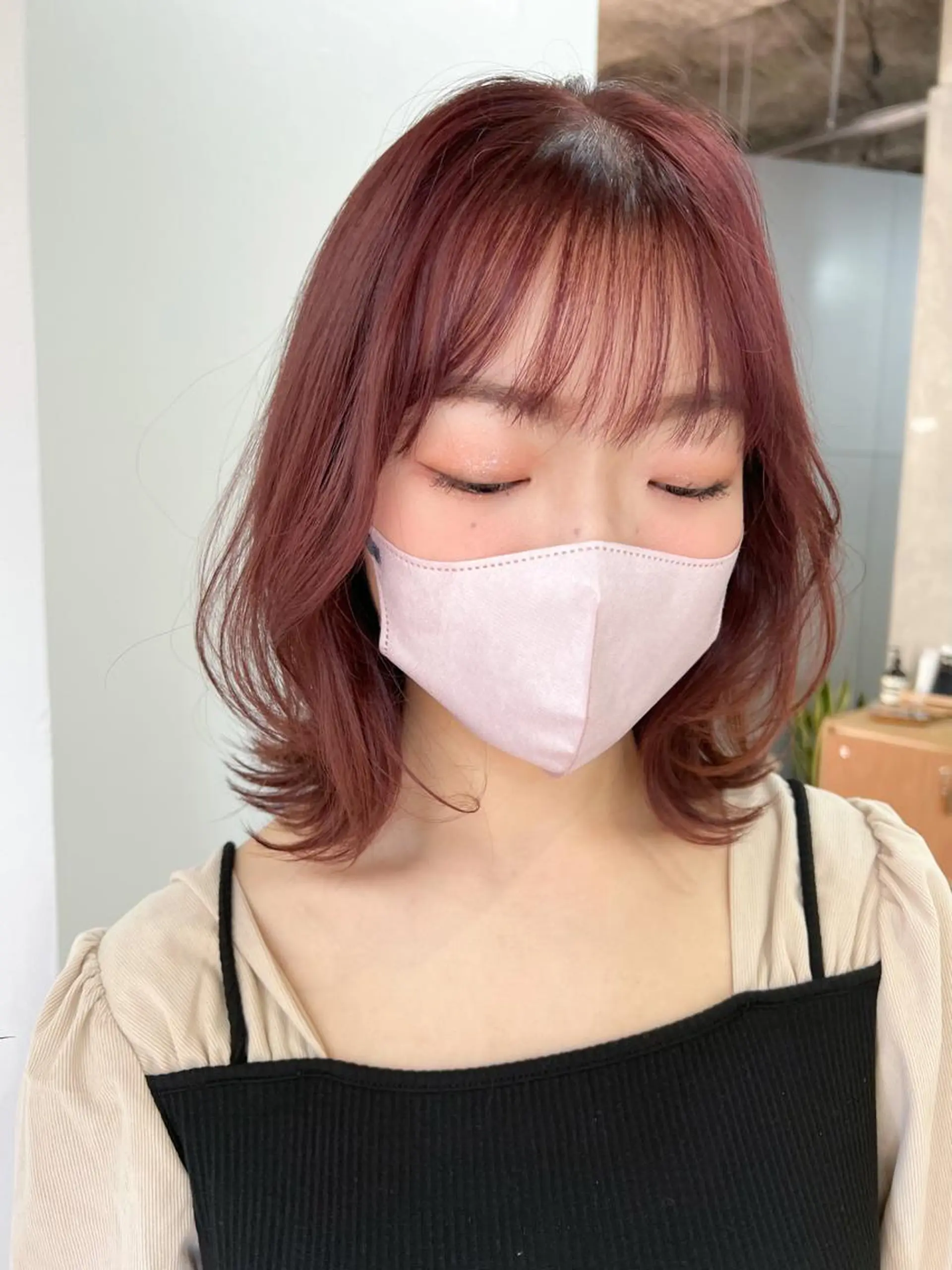 ミディアム カラー カット ヘアカラー トリートメント le'a所属・谷町/Le'a /竹原しおなのヘアスタイル