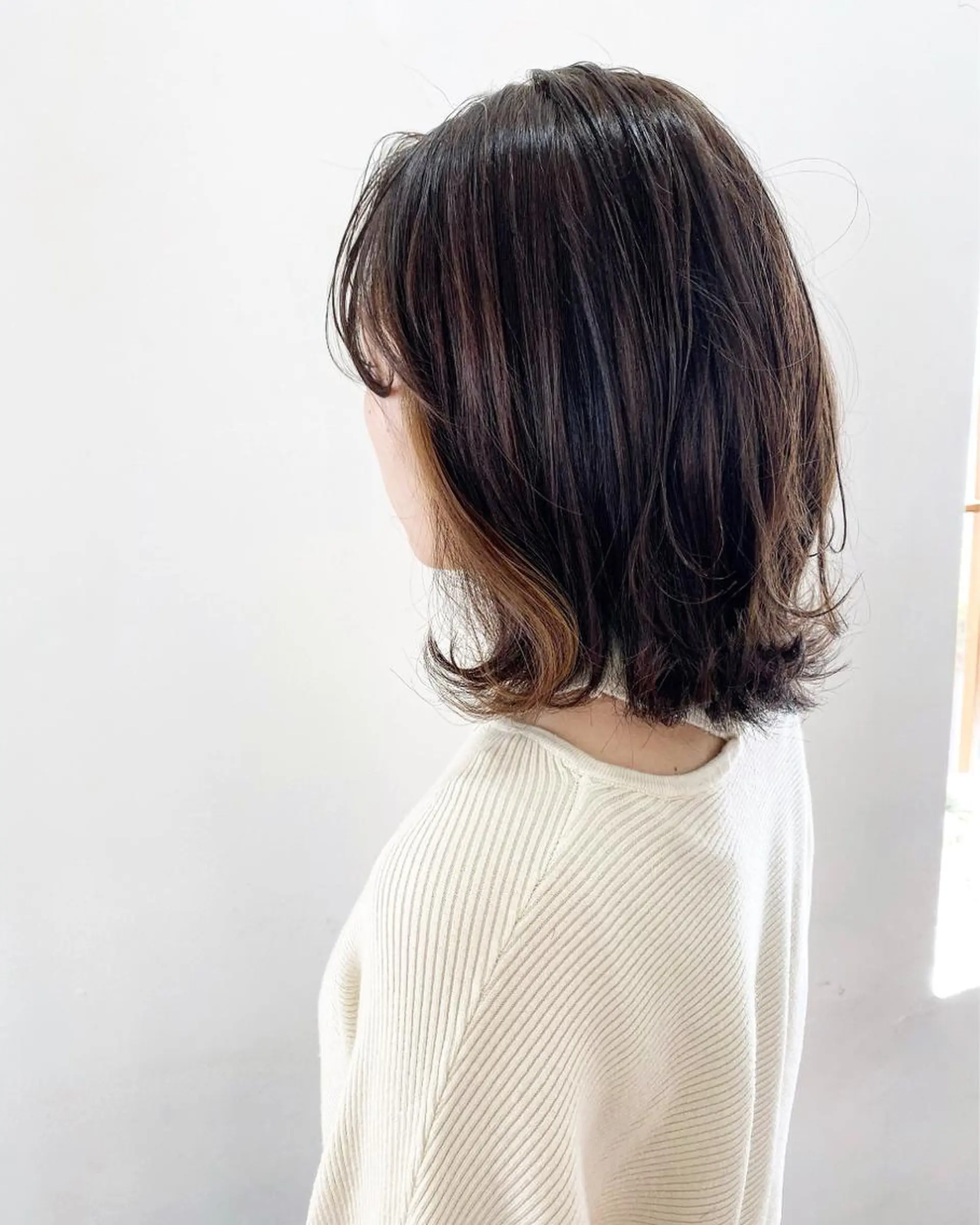 カラー イヤリングカラー フラム所属・WATANABE MISAKIのヘアスタイル