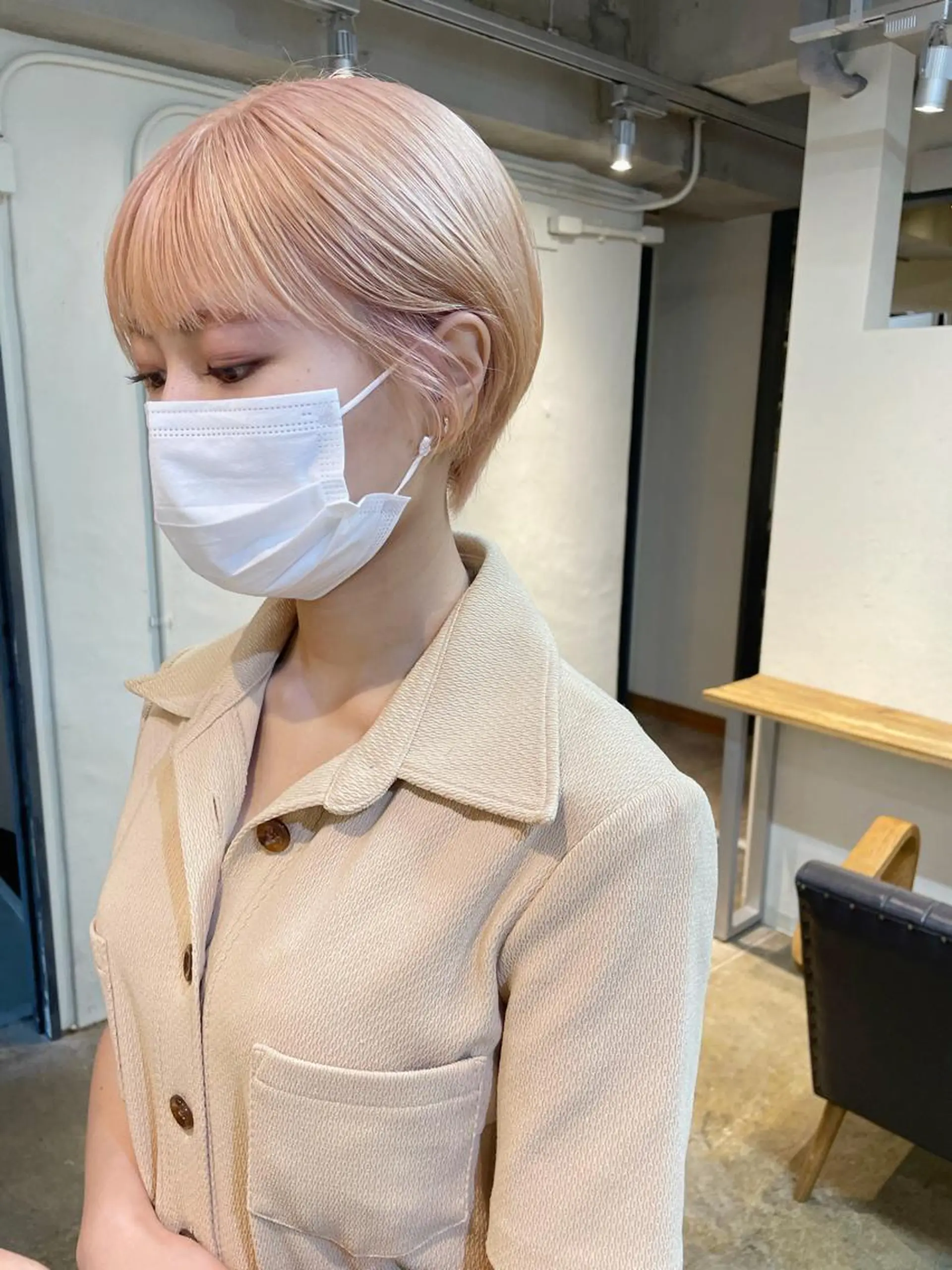 ショート カラー ヘアアレンジ 丸山渉/パーマ エフェクトブリーチのヘアスタイル