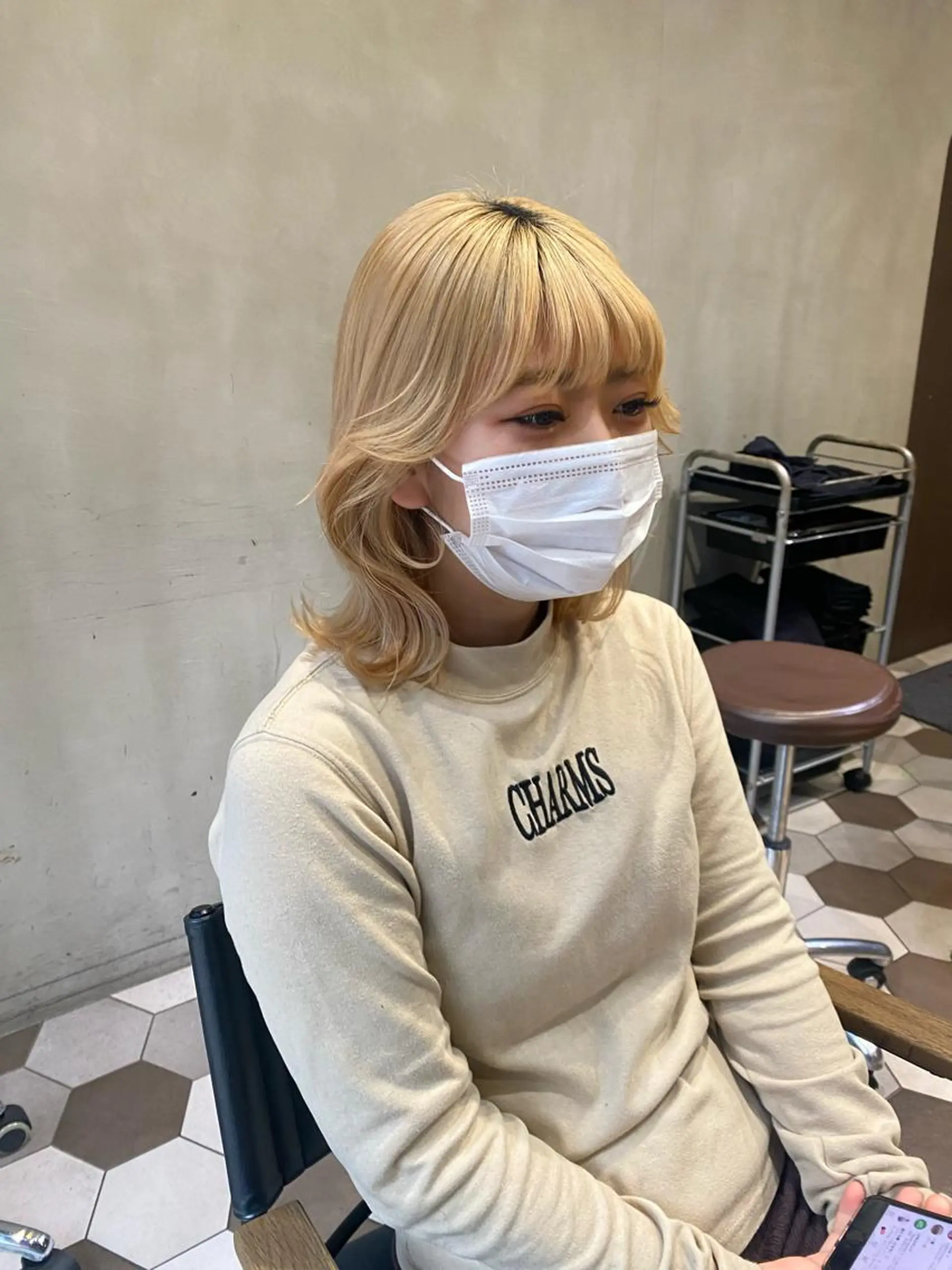 ミディアム くびれヘア 韓国風ヘア 髪質改善韓国レイヤー SHIORI🦋のヘアスタイル