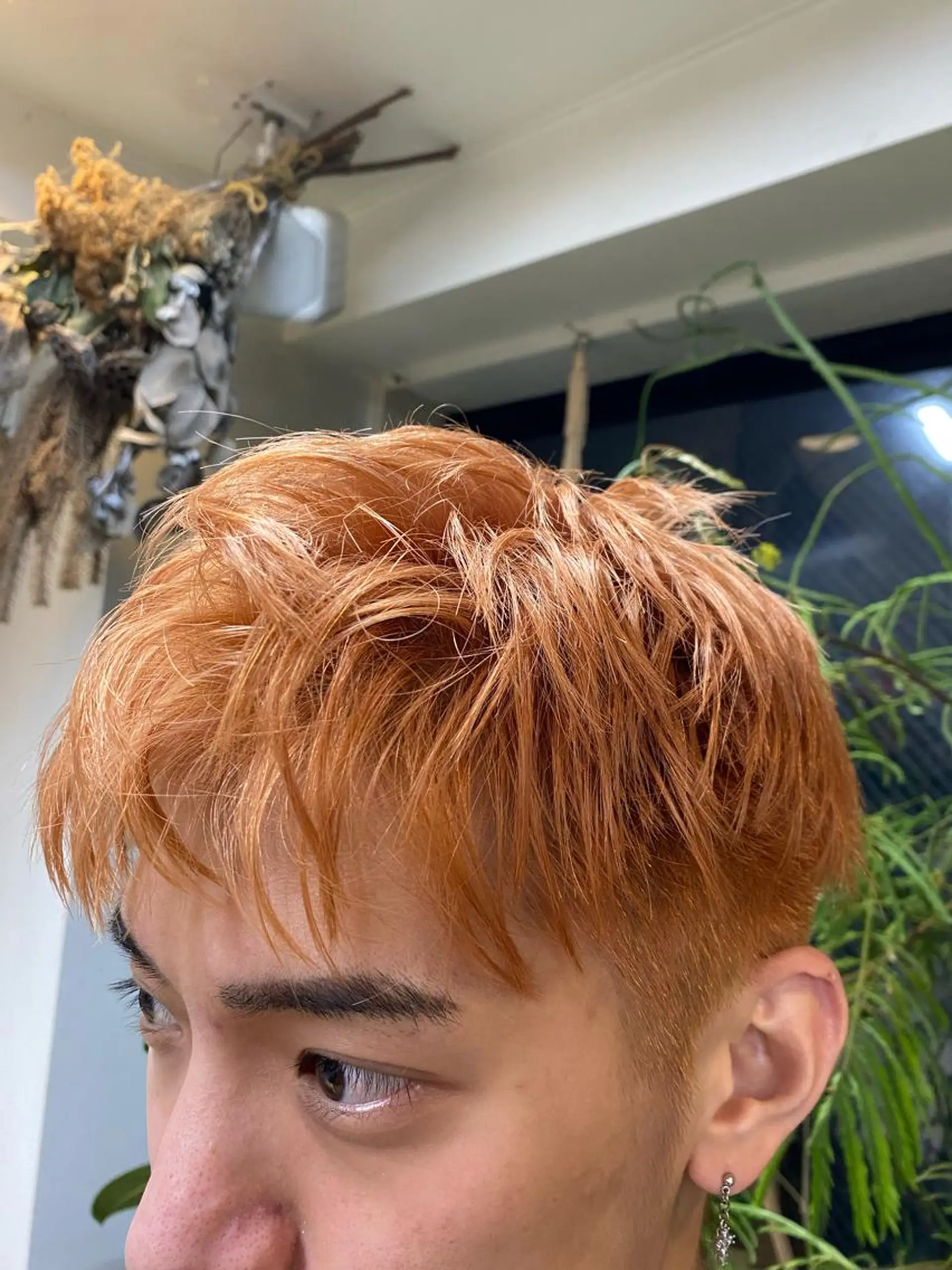 カラー メンズ ベージュカラー オレンジ オレンジベージュ カット ヘアカラー LIBRO所属・Moca 〰️のヘアスタイル