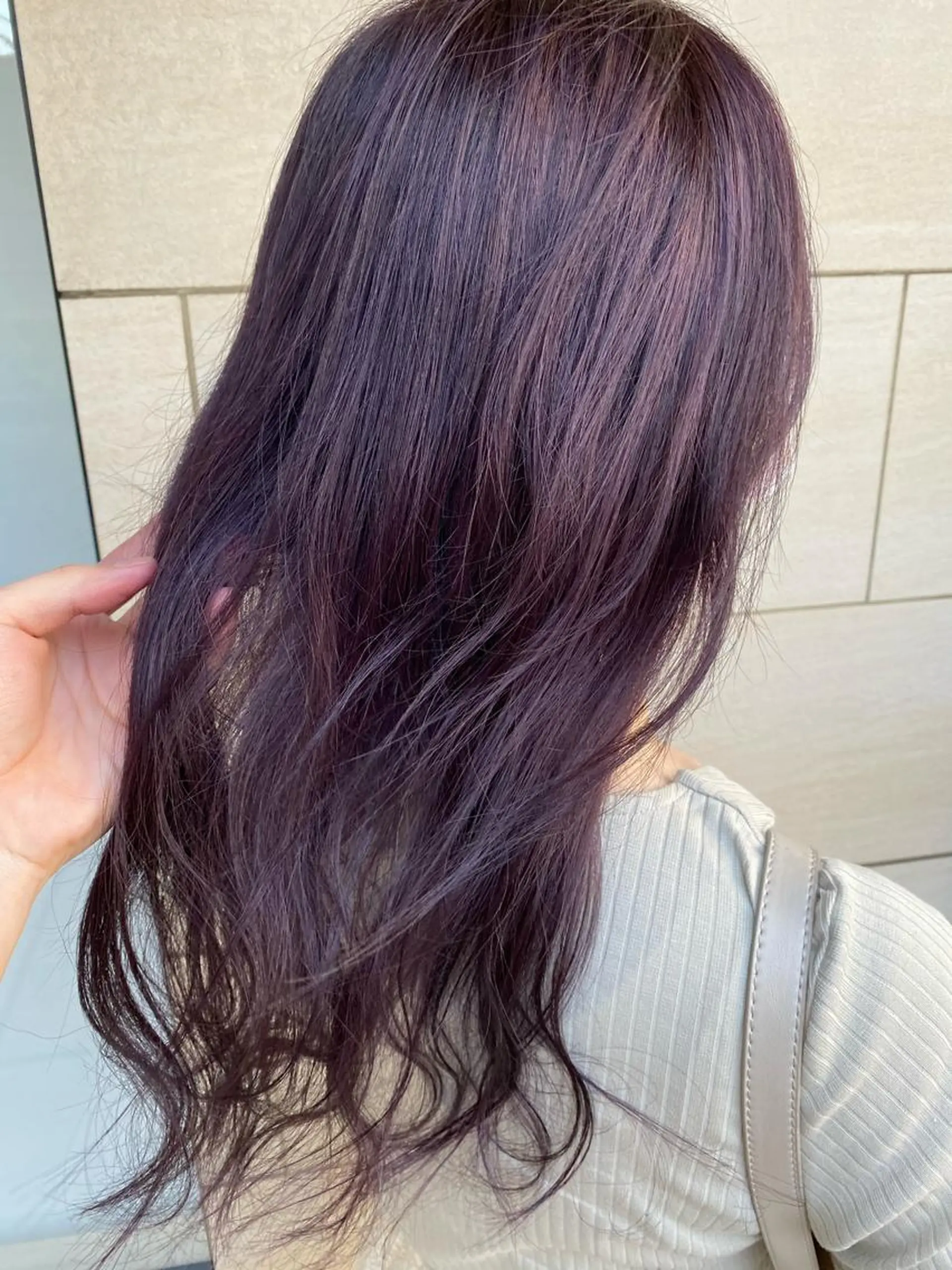 ロング カラー ディープラベンダー ラベンダーカラー 🌟縮毛矯正/ 髪質改善/髙橋🌟のヘアスタイル