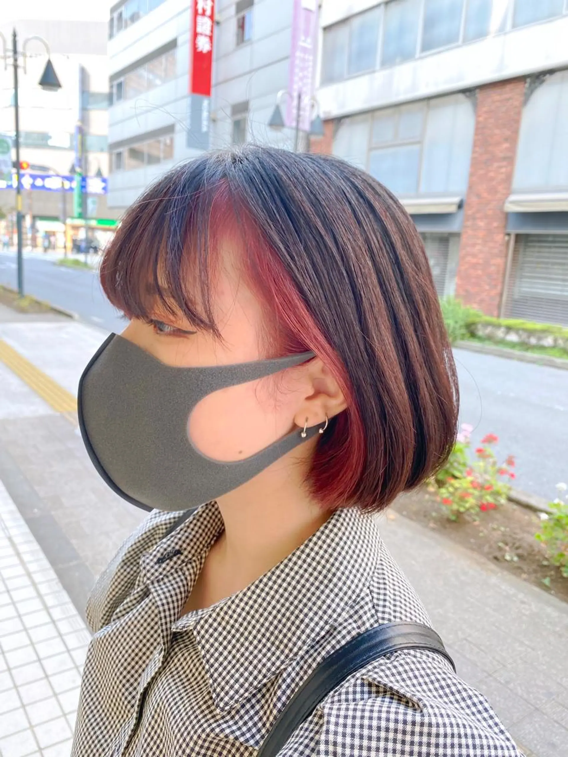 ショート カラー ミストバング フェイスフレーミング ピンクカラー カット ブリーチ/髪質改善 🍊店長MASAKiのヘアスタイル