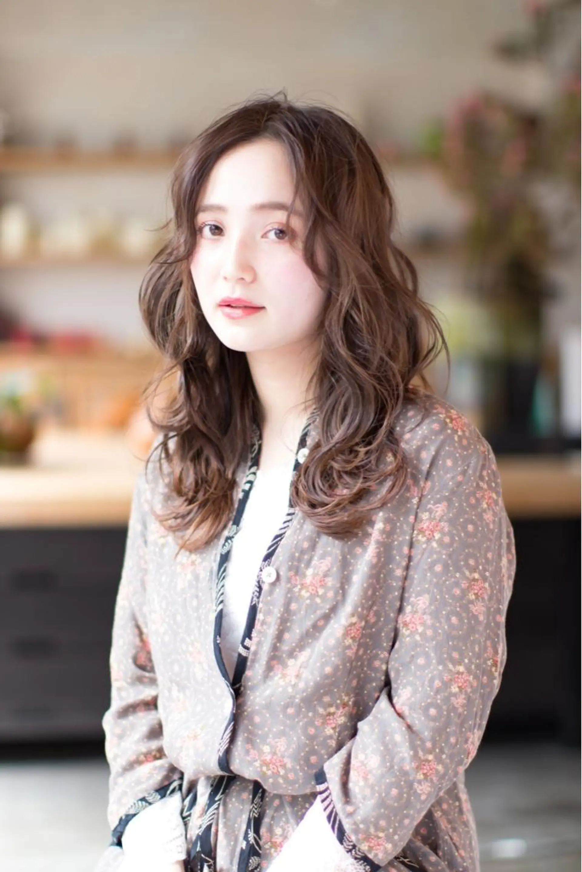 セミロング レイヤーカット 韓国風カット/ 髪質改善 黒崎のヘアスタイル