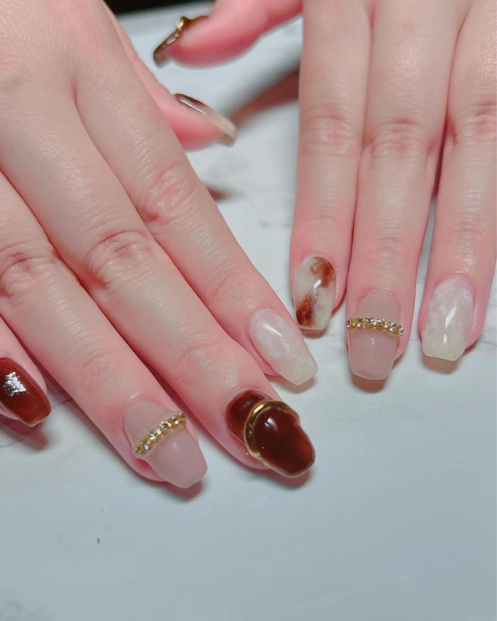 ネイル 持ち込み ハンドネイル たきぐち みちこのネイルデザイン