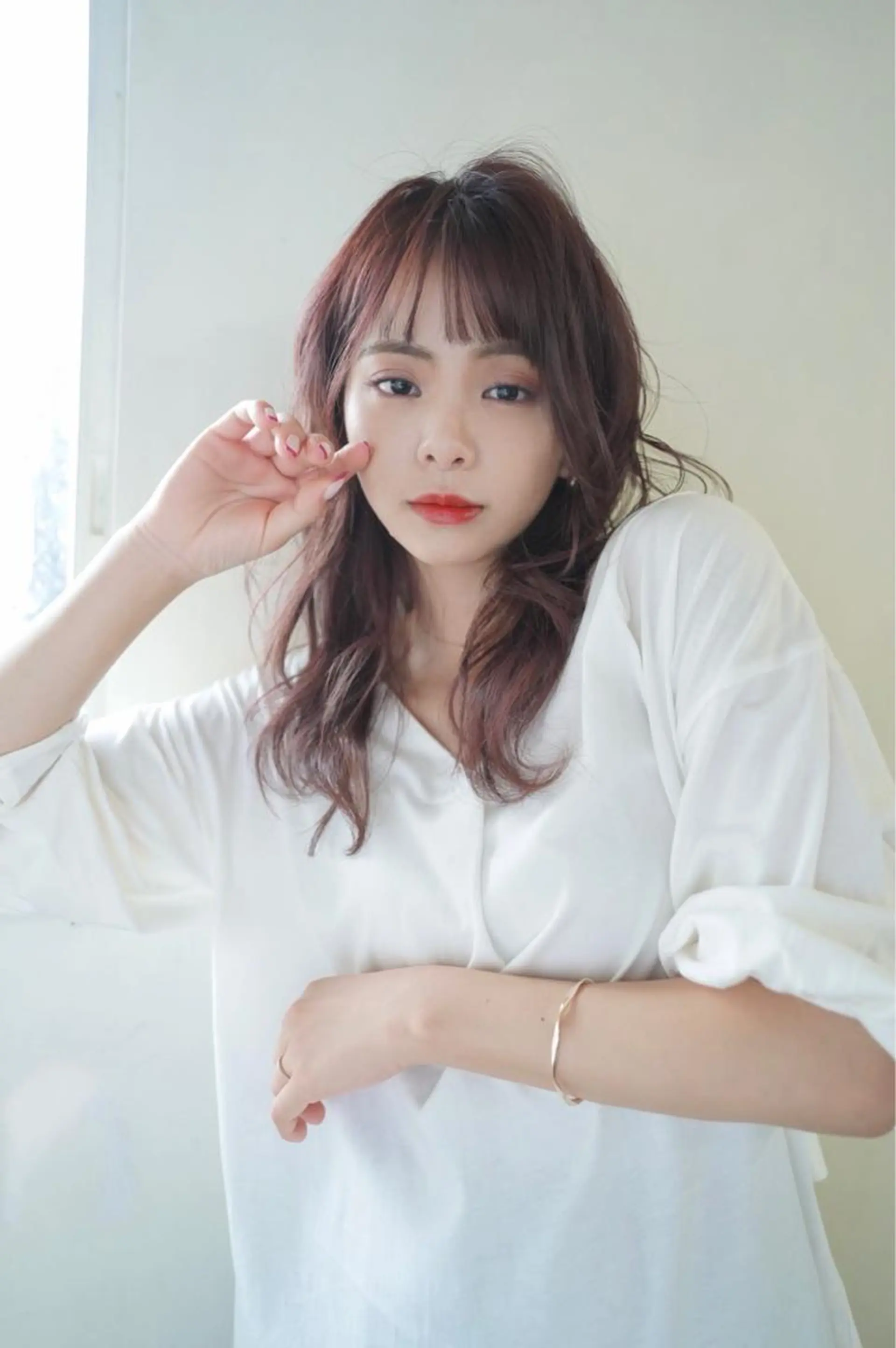 ロング パーマ カット パーマ 千 田のヘアスタイル