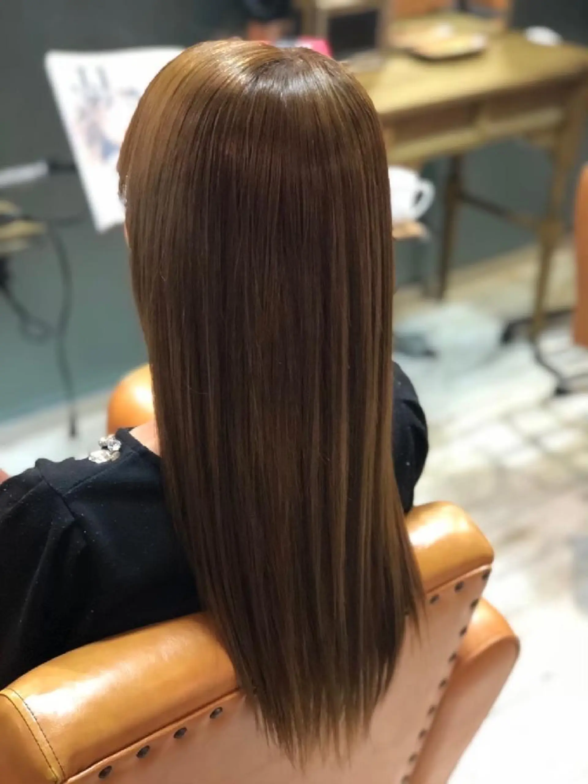 セミロング 縮毛矯正 from…所属・BARBER/ 髪質改善/南慎也のヘアスタイル