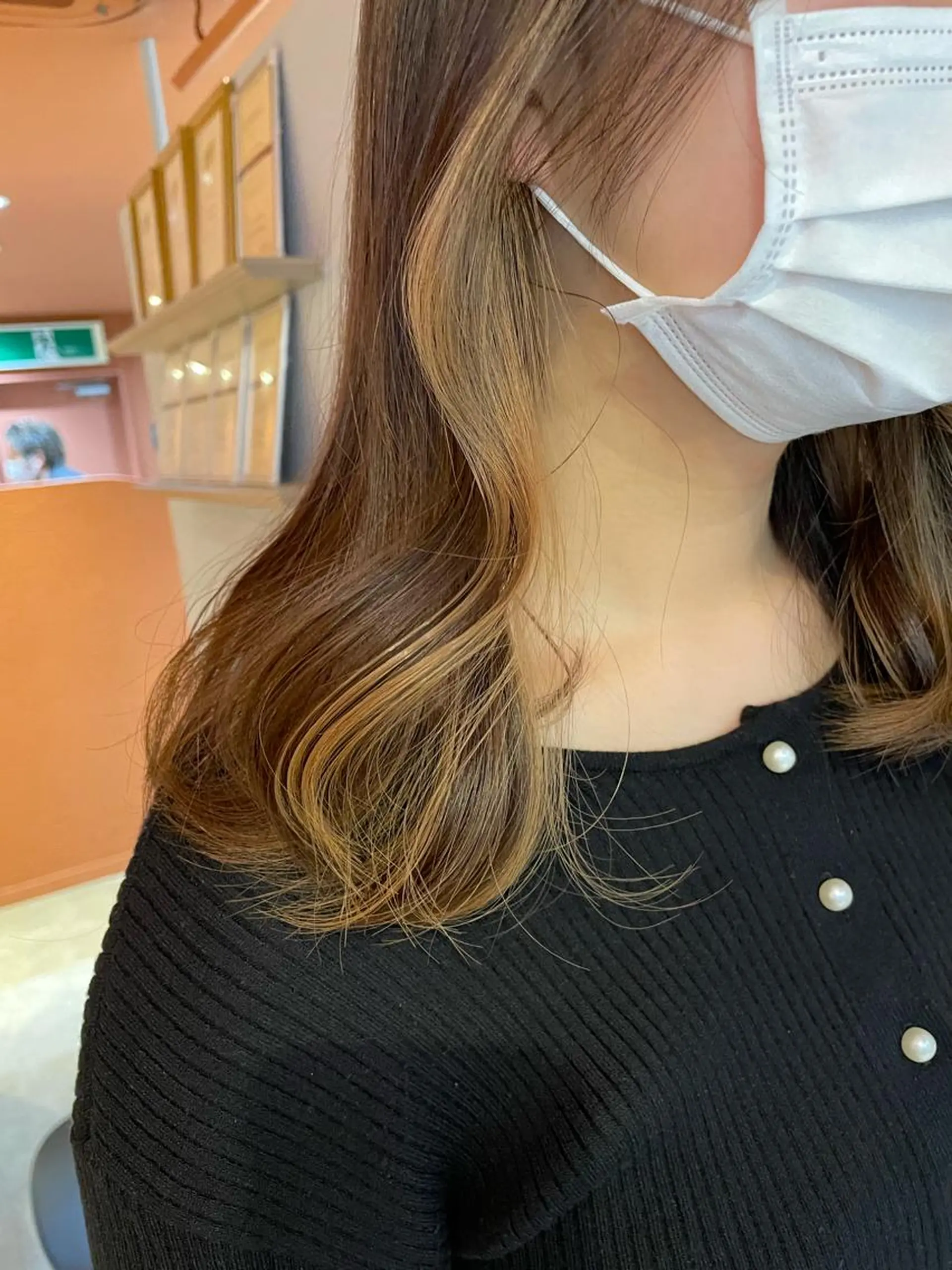 ミディアム カラー ベージュカラー ブリーチ 沖縄/ヘアアレンジ /ナカノのヘアスタイル
