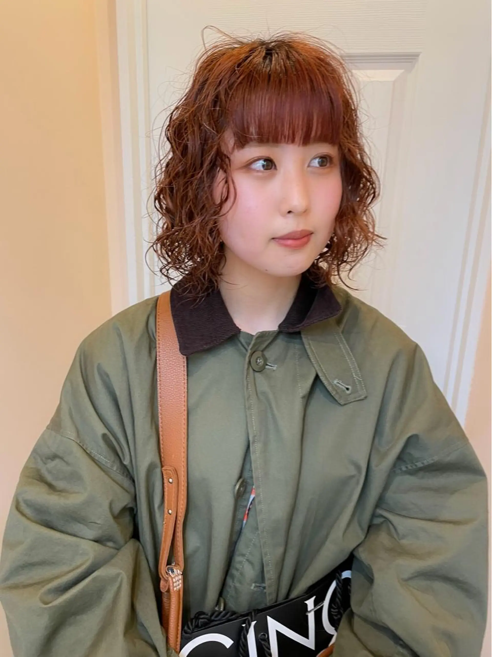 ミディアム ボブカットモデル/パ ーマ/harunaのヘアスタイル