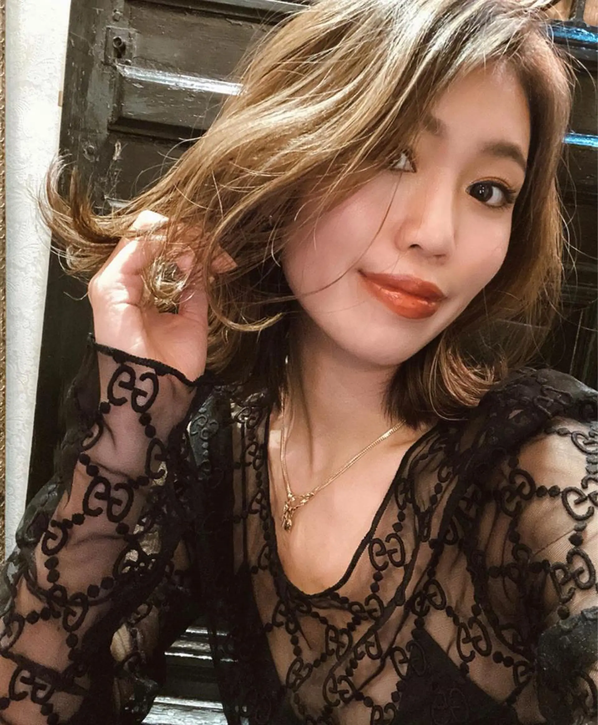 ミディアム ハイライト ヘアカラー ブリーチ＆カラーが 得意☀️望月宣雄☀️のヘアスタイル