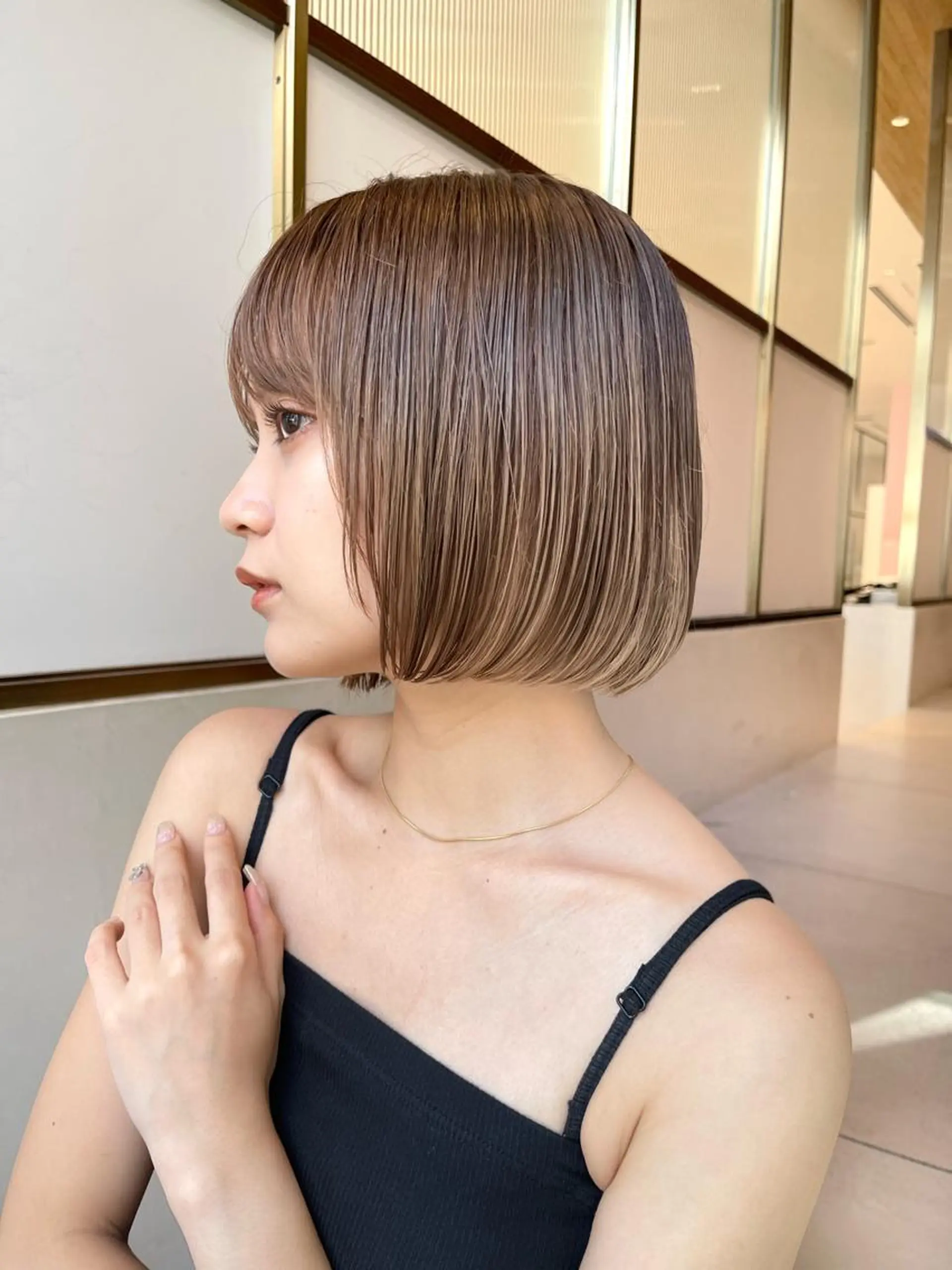 ショート カラー パーマ ヘアアレンジ ベージュカラー ブリーチ ケアブリーチ 透明感カラー ダブルカラー レイヤーカット/ボブ /縮毛矯正✨大輝のヘアスタイル