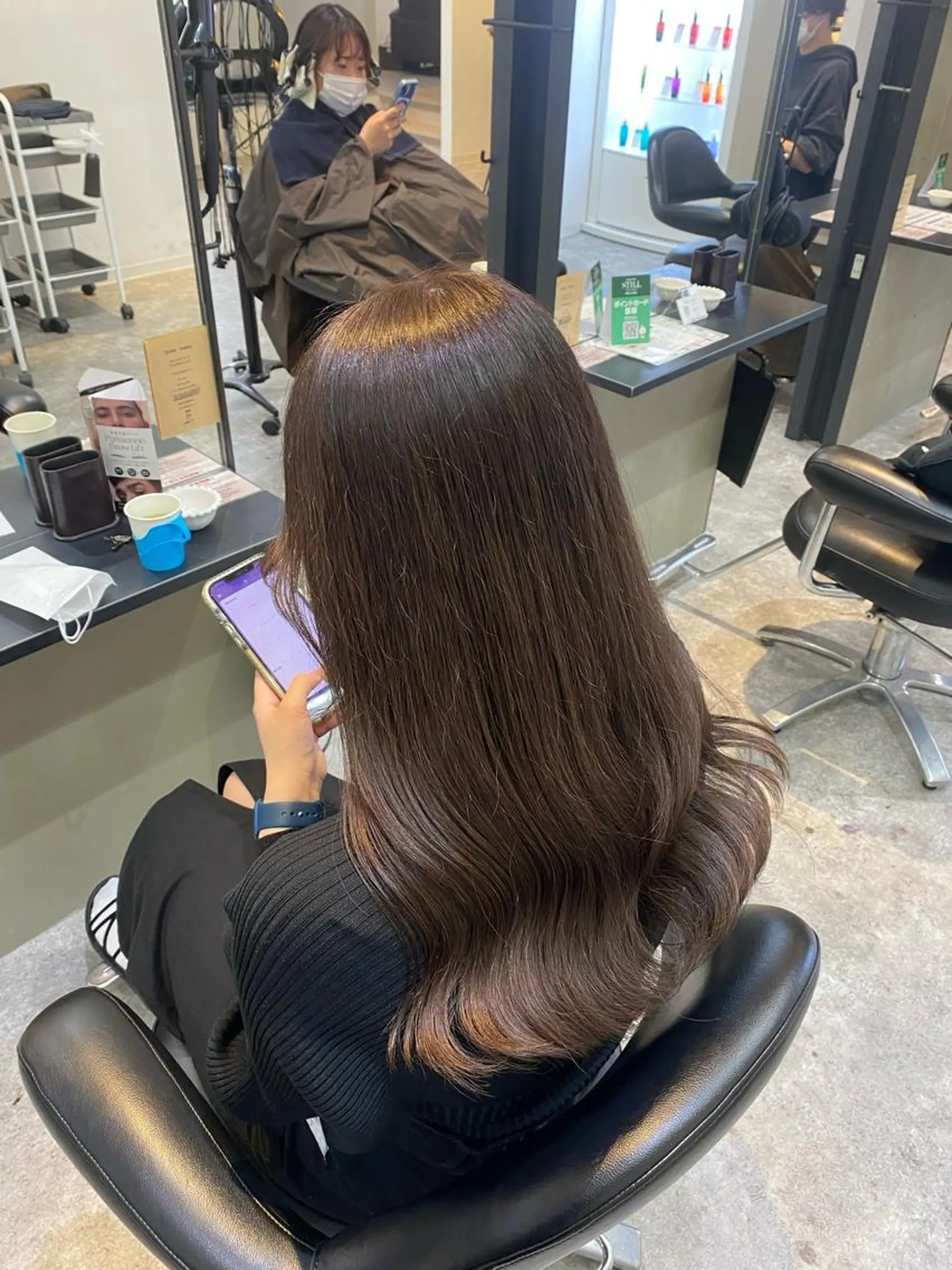 カラー グレージュ 韓国ヘア/艶髪🎀 宮川みほのヘアスタイル