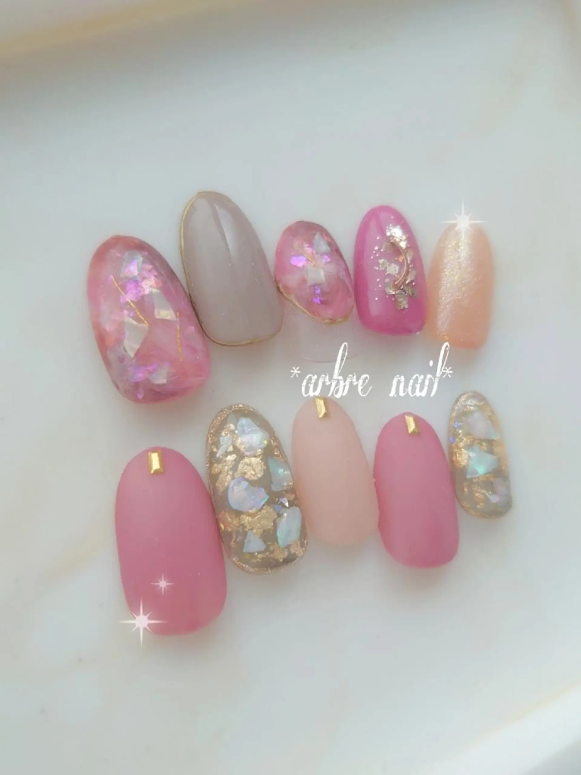 ネイル ＊arbre nail＊.アーブルネイル所属・✯.。 arbre  nail 。✯.のネイルデザイン