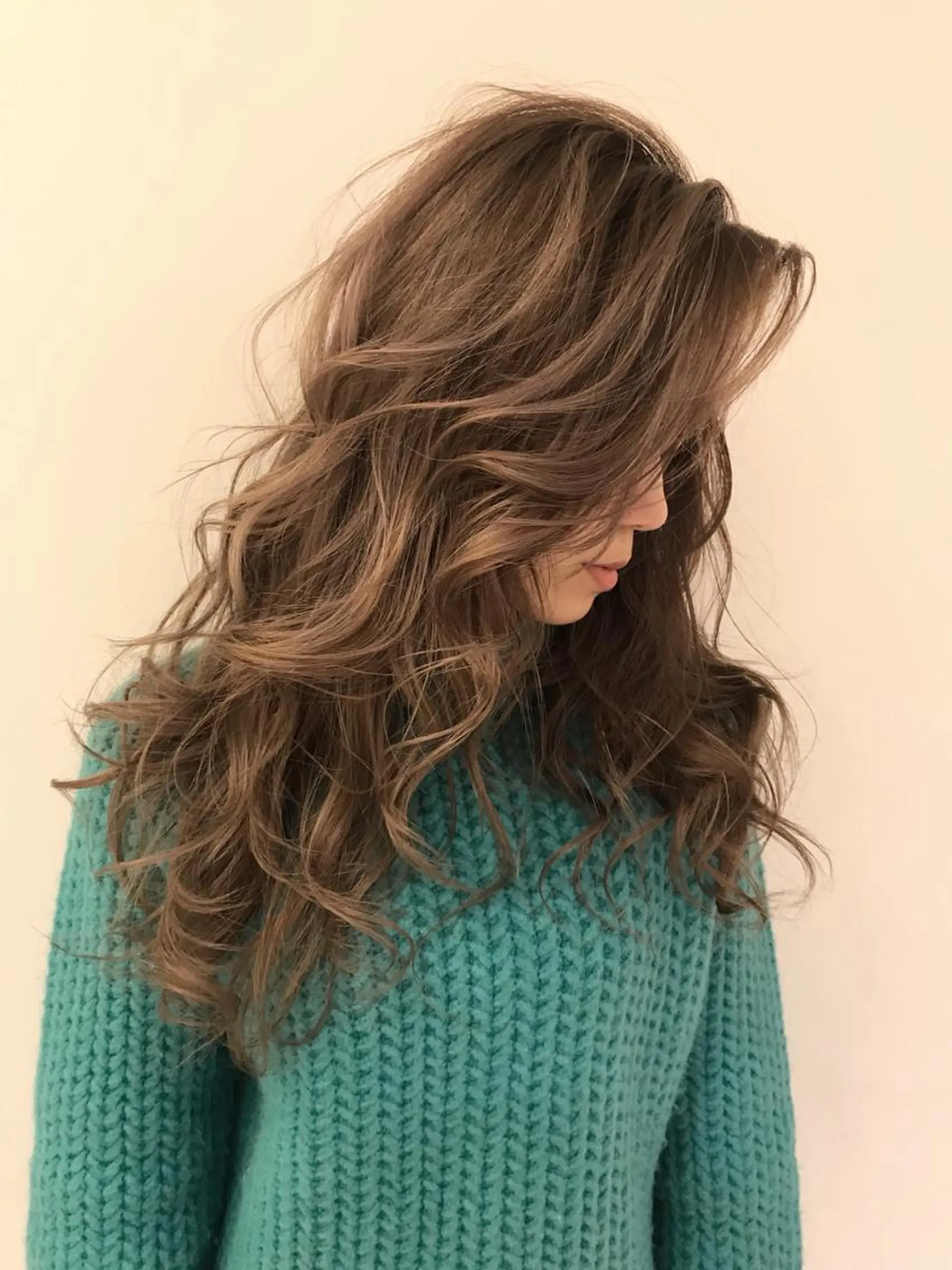 ロング カラー カット ヘアカラー エクステ シールエクステ⭐️ オオミタクヤのヘアスタイル