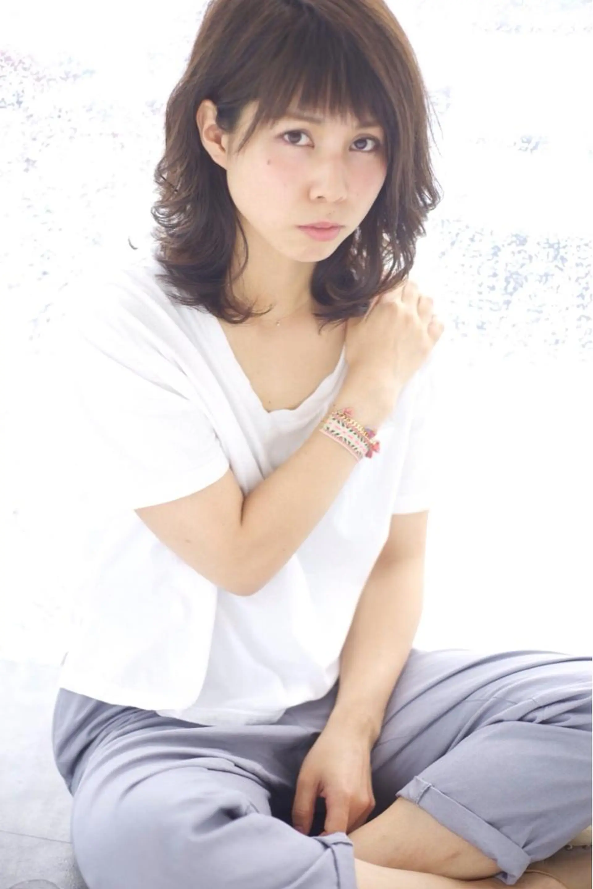 ミディアム セミロング Re:ta Hair 飯田淳平のヘアスタイル