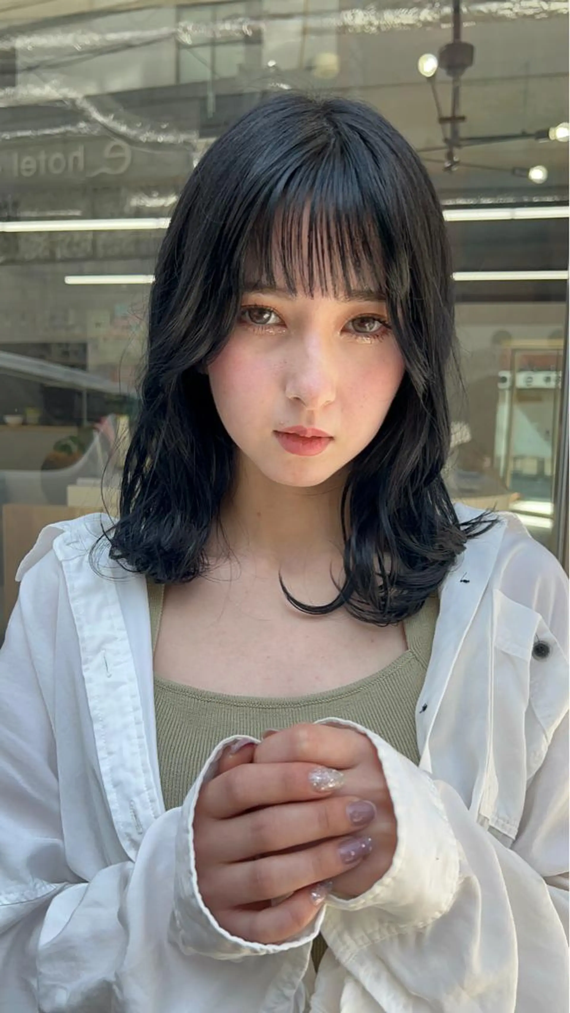 セミロング カラー トリートメント ブリーチ/ベージュ 💕/momoaのヘアスタイル