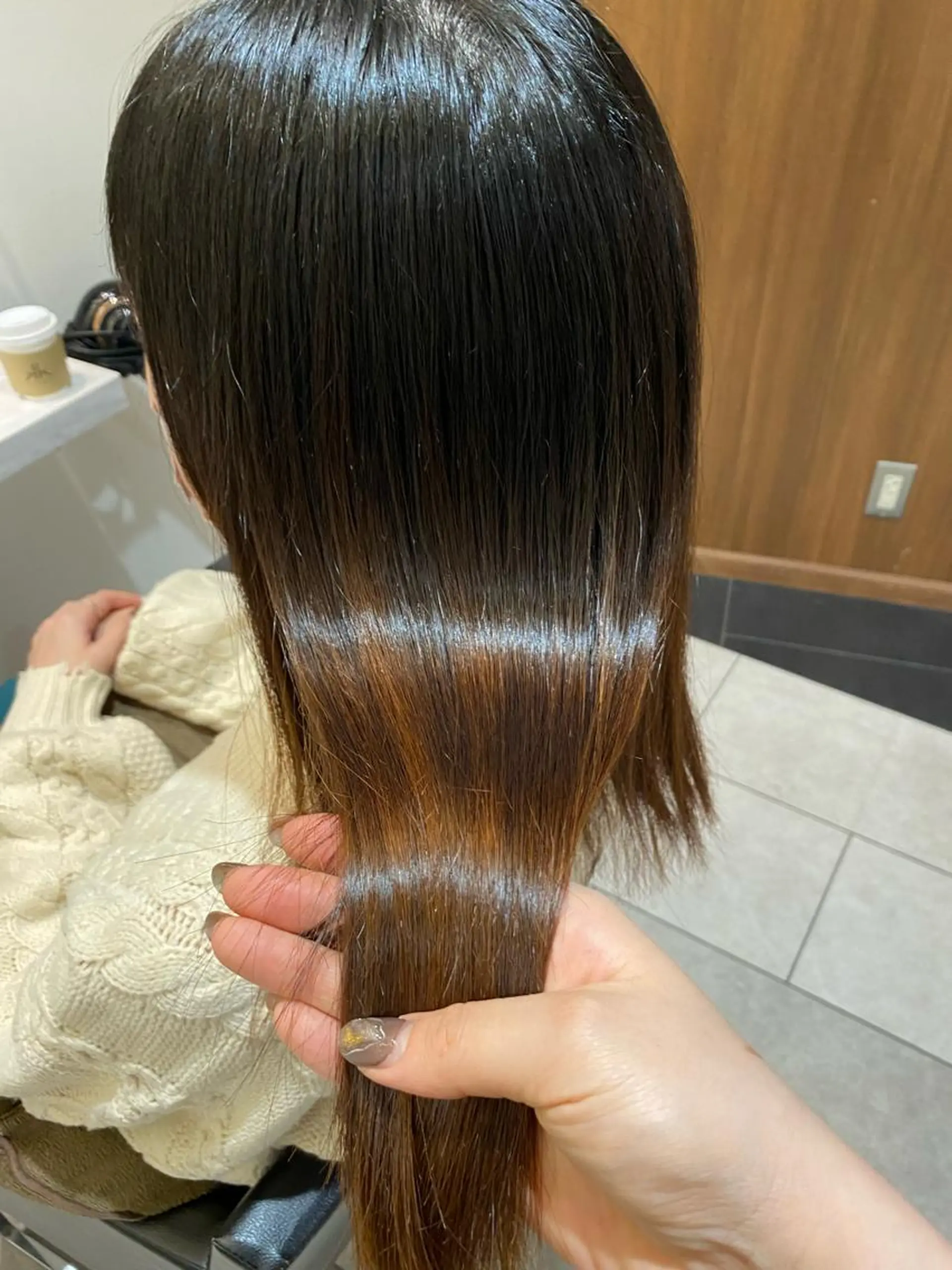 ミディアム パーマ 縮毛矯正 美髪矯正/ 伊藤 更のヘアスタイル