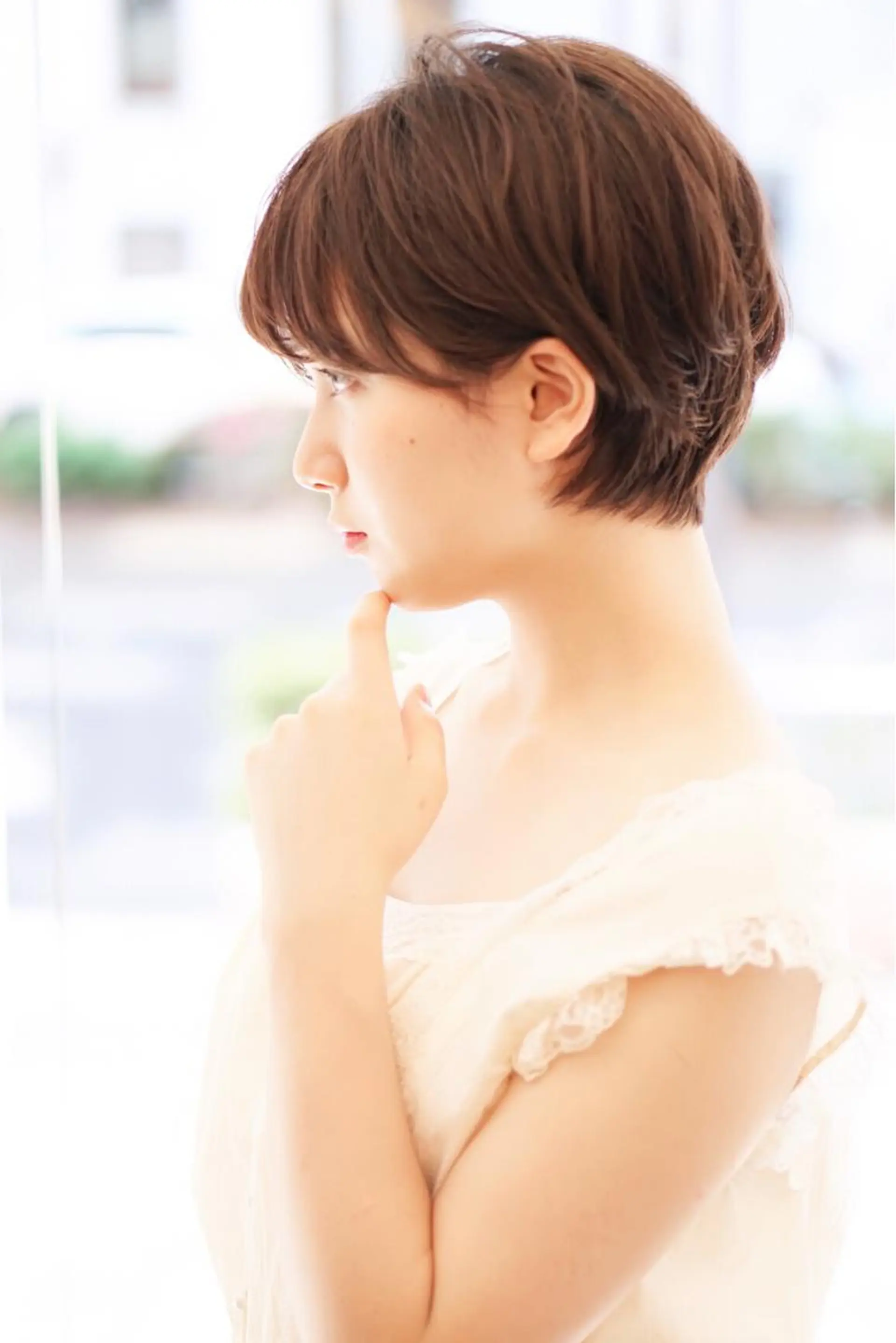 ショート カラー ショートヘア 小顔カット ディレクター ノナカのヘアスタイル