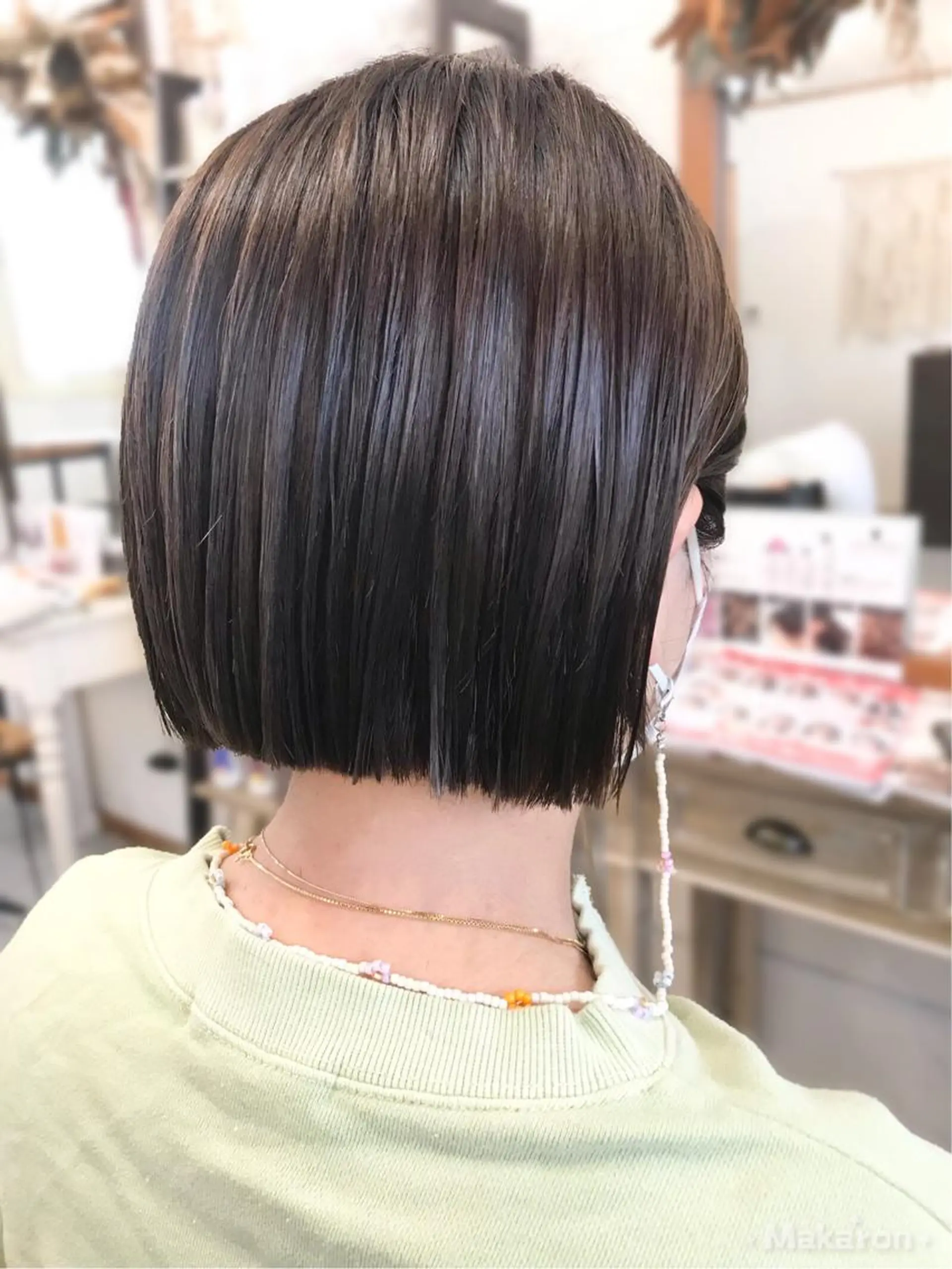 ミディアム パーマ 縮毛矯正 トリートメント hair works raptureのヘアスタイル