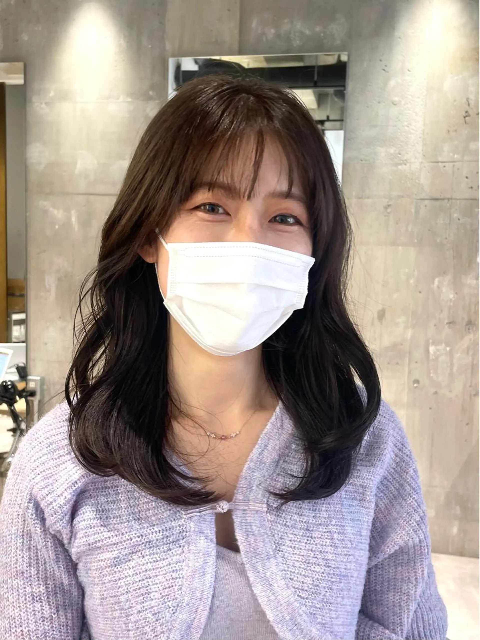 セミロング カラー 美髪矯正/ハイトーン 🪸🩰ヒナコのヘアスタイル