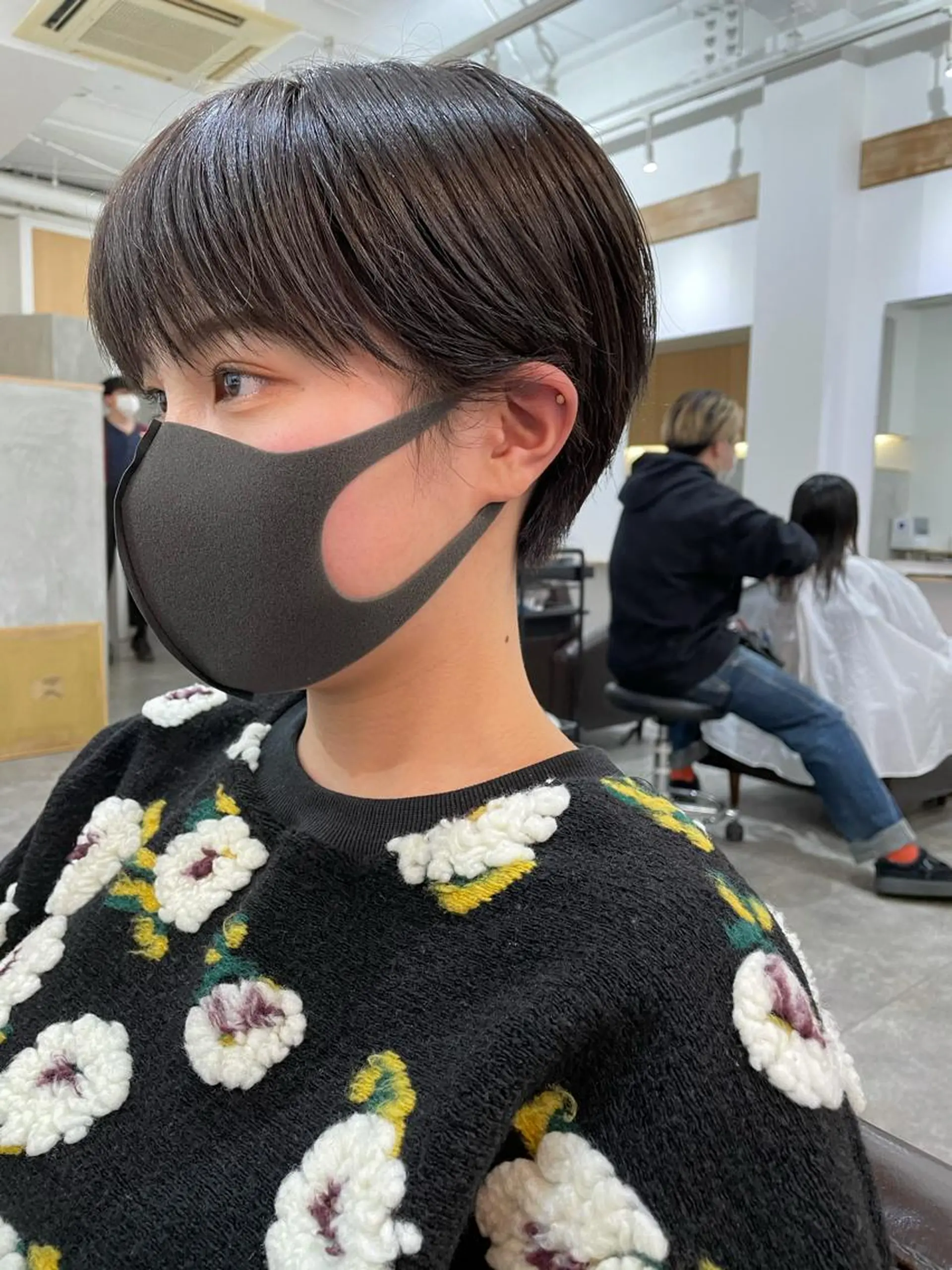 ショート カラー ショートヘア カット ヘアカラー トリートメント パーマ/透明感カラー /ボブ/吉田一生のヘアスタイル