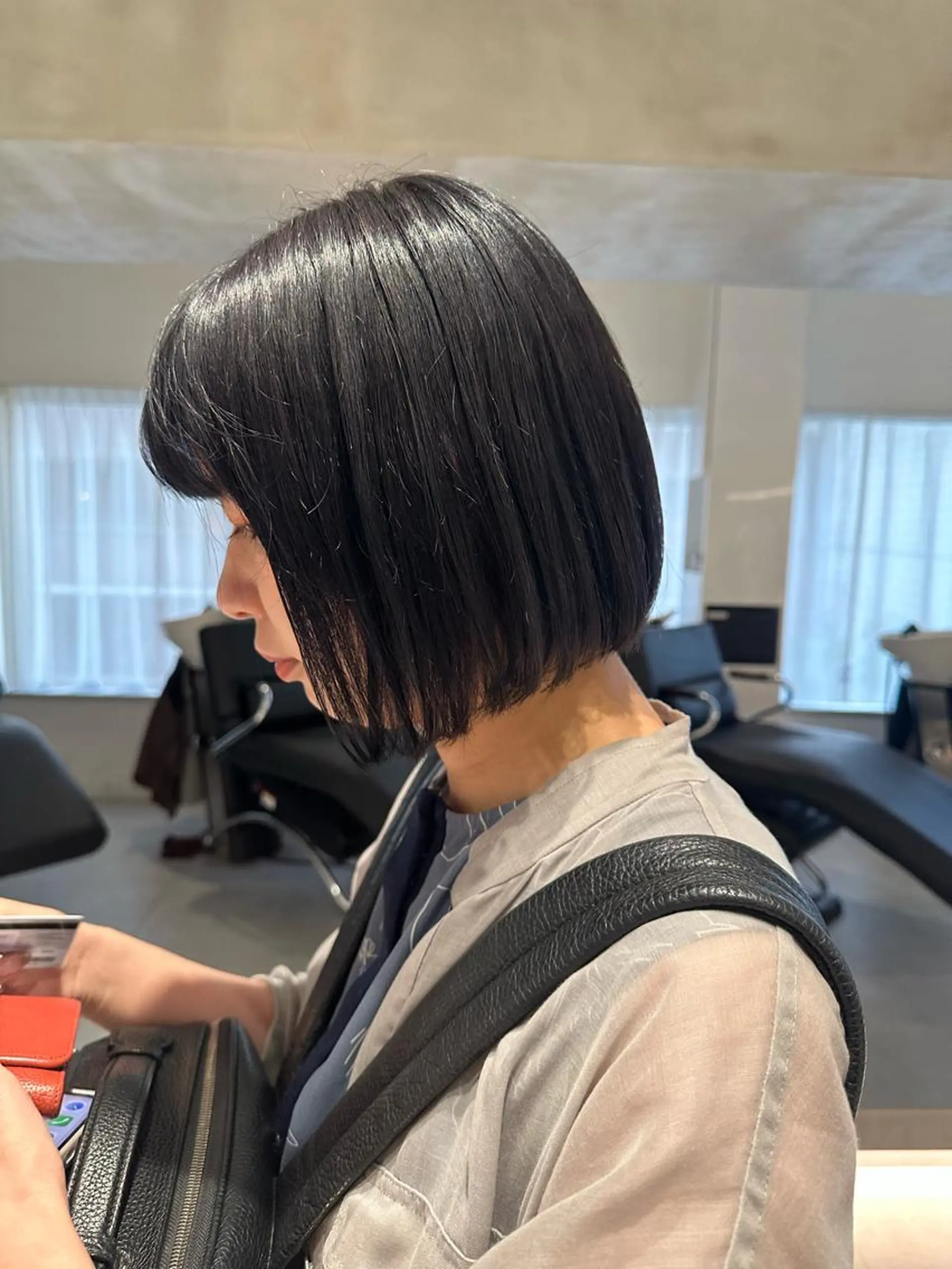 ショート カラー ヘアアレンジ ヘアカラー トリートメント ヘッドスパ ヘアセット 上品な透明感カラー/ 表参道/MIKUのヘアスタイル