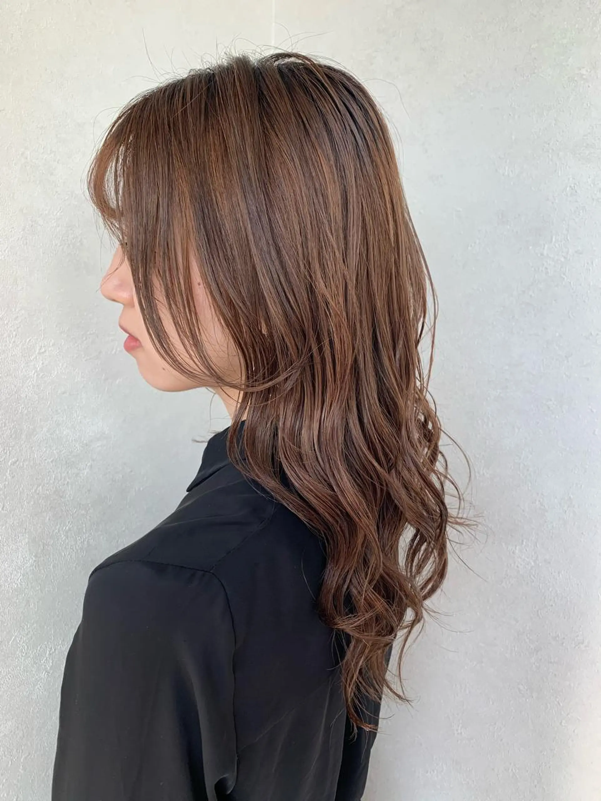 ロング カラー パーマ ヘアアレンジ ハイトーンカラー🤍 山下 優華のヘアスタイル