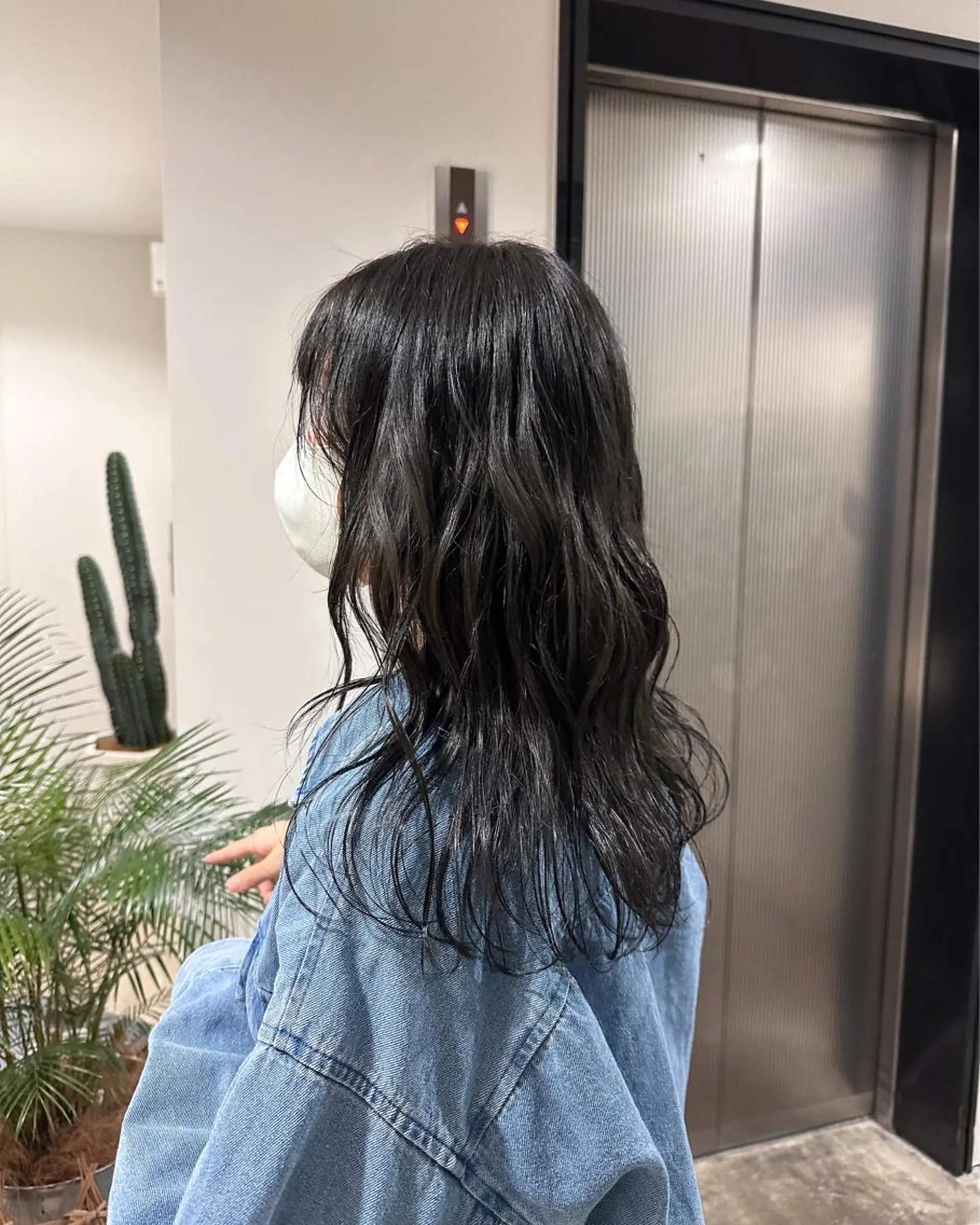 ロング カラー アッシュ ヘアセット 髪質改善/似合わせ カラー/レイヤーのヘアスタイル