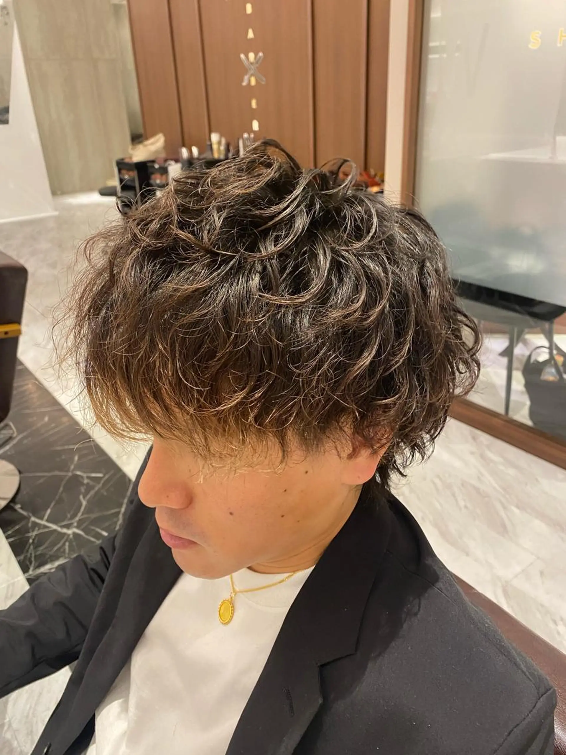 ショート メンズ メンズパーマ WARREN・TRICOMI    NEW YORK所属・瀧野 翔吾【メンズ特化】のヘアスタイル