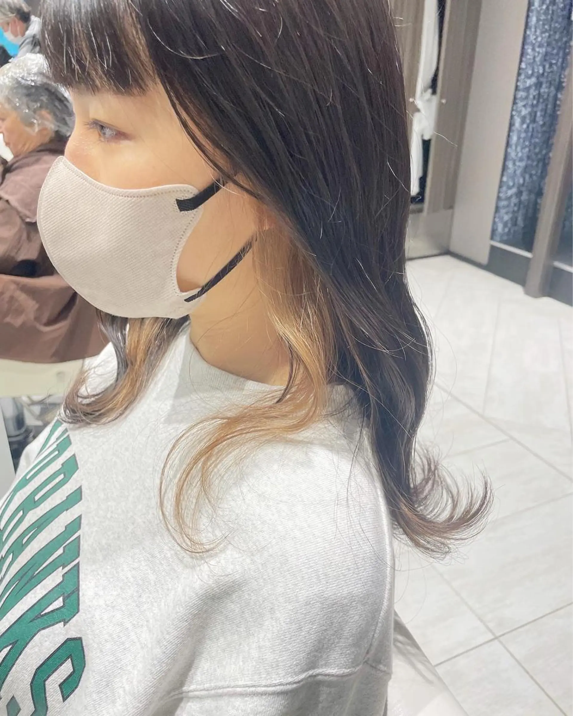 ミディアム カラー コイデ リュウセイのヘアスタイル