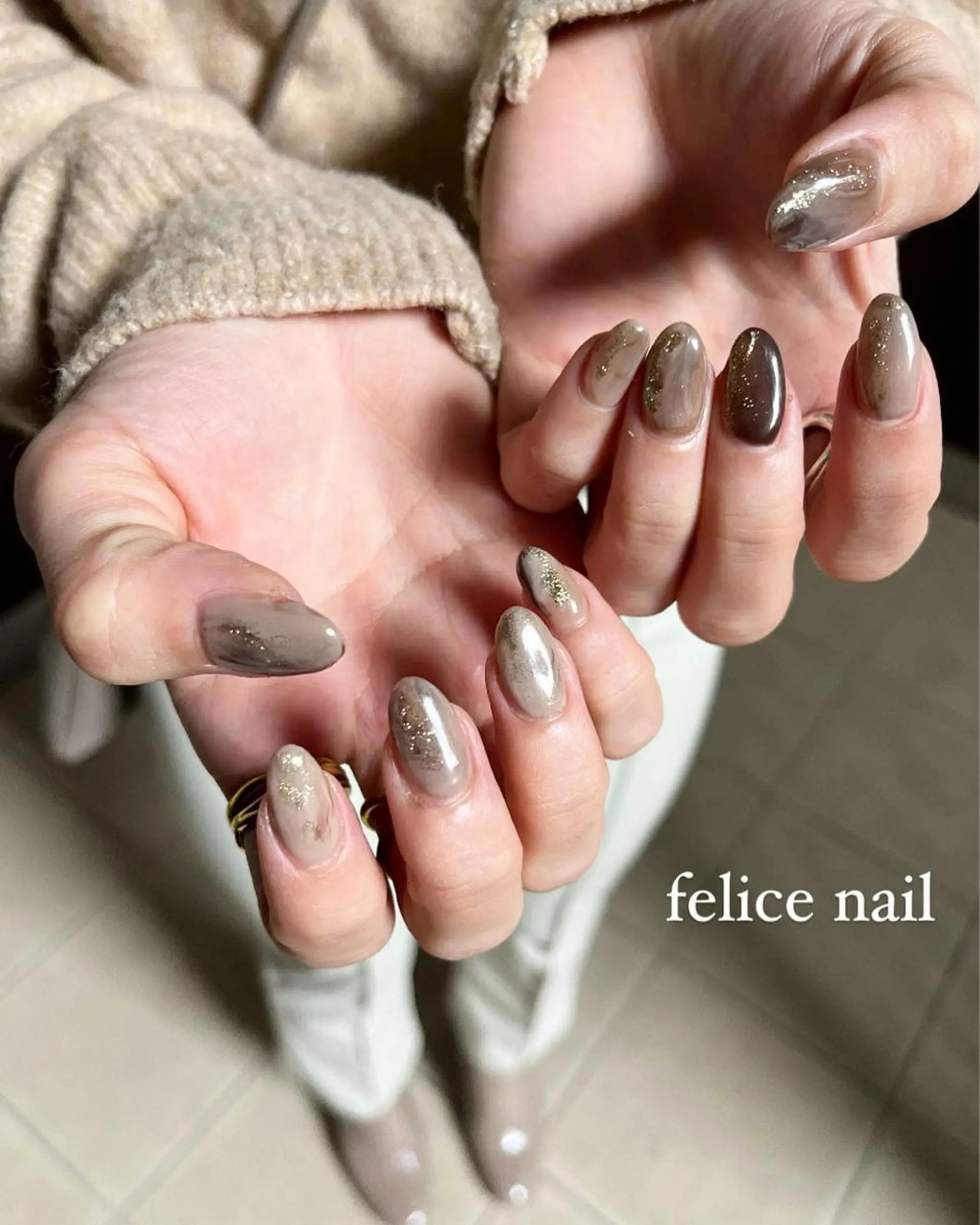 ネイル ニュアンスネイル felice nailのネイルデザイン