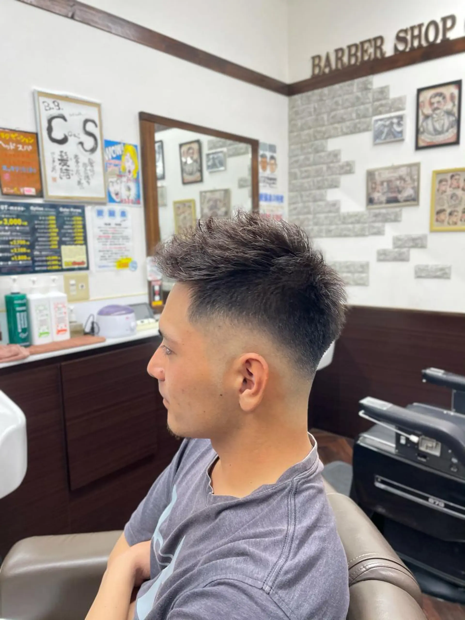 ショート パーマ Cam's豊見城店所属・無料‼︎メンズ限定 URASAKIのヘアスタイル