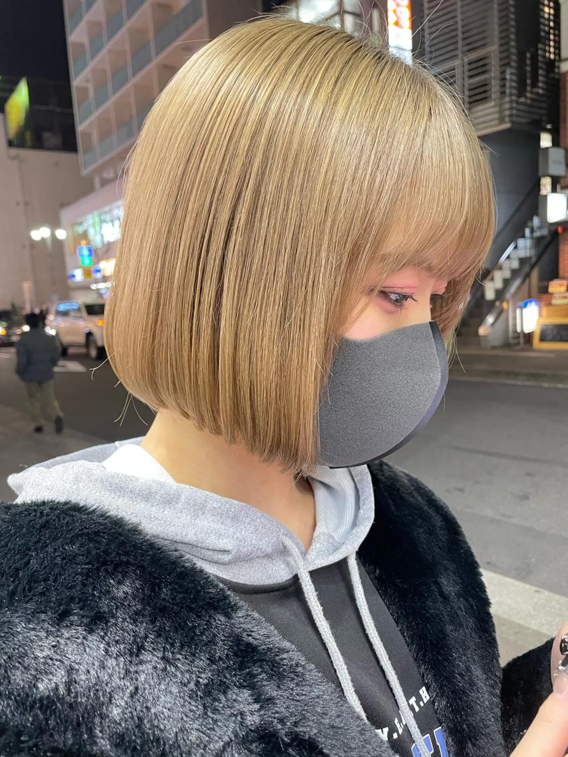 ショート カラー ボブ カット ヘアカラー トリートメント 韓国ヘア🦋 MIYUのヘアスタイル