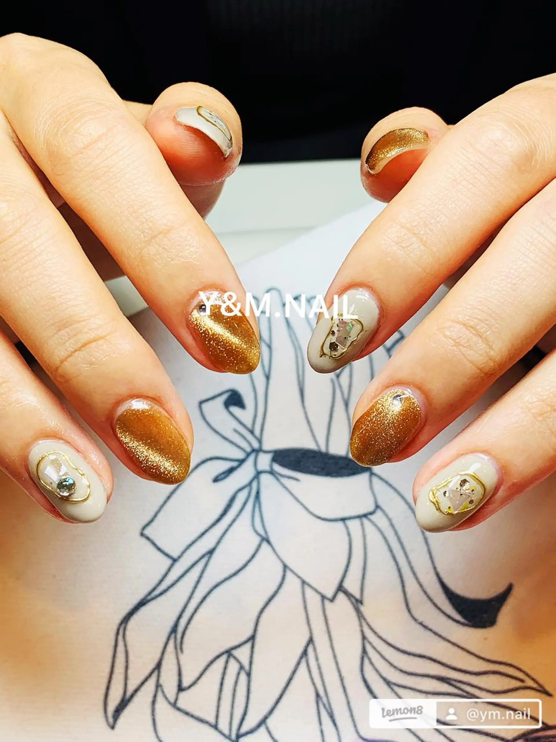 カラー ネイル Ui_Amor (パラジェル)のネイルデザイン