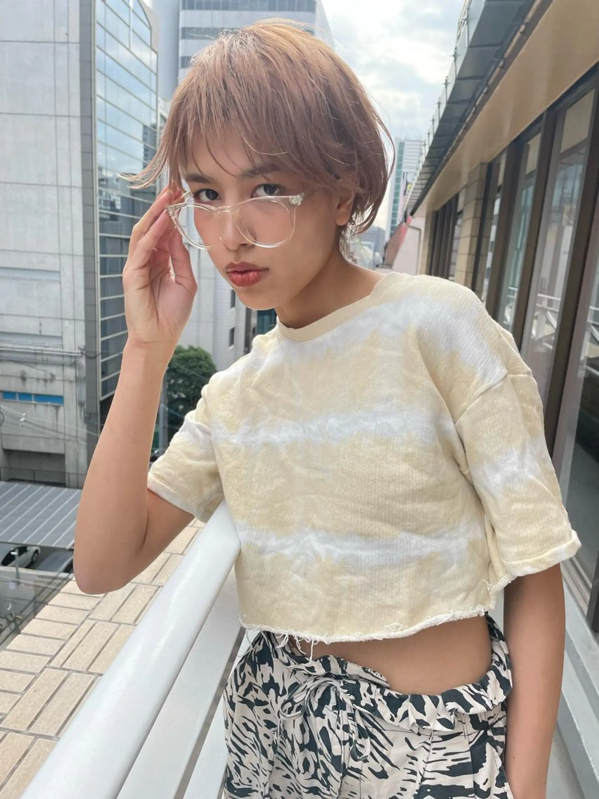 ショート カラー ショート/ボブ専門 宮脇美奈/南船場のヘアスタイル