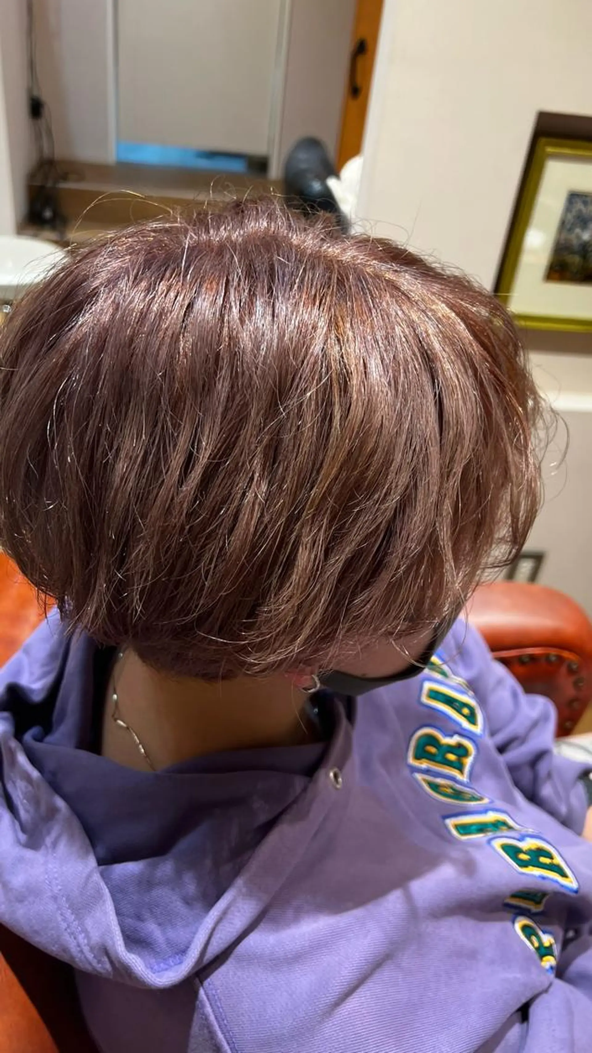 ショート カラー ブリーチ 透明感カラー グレージュ Lita所属・Lita KANAのヘアスタイル