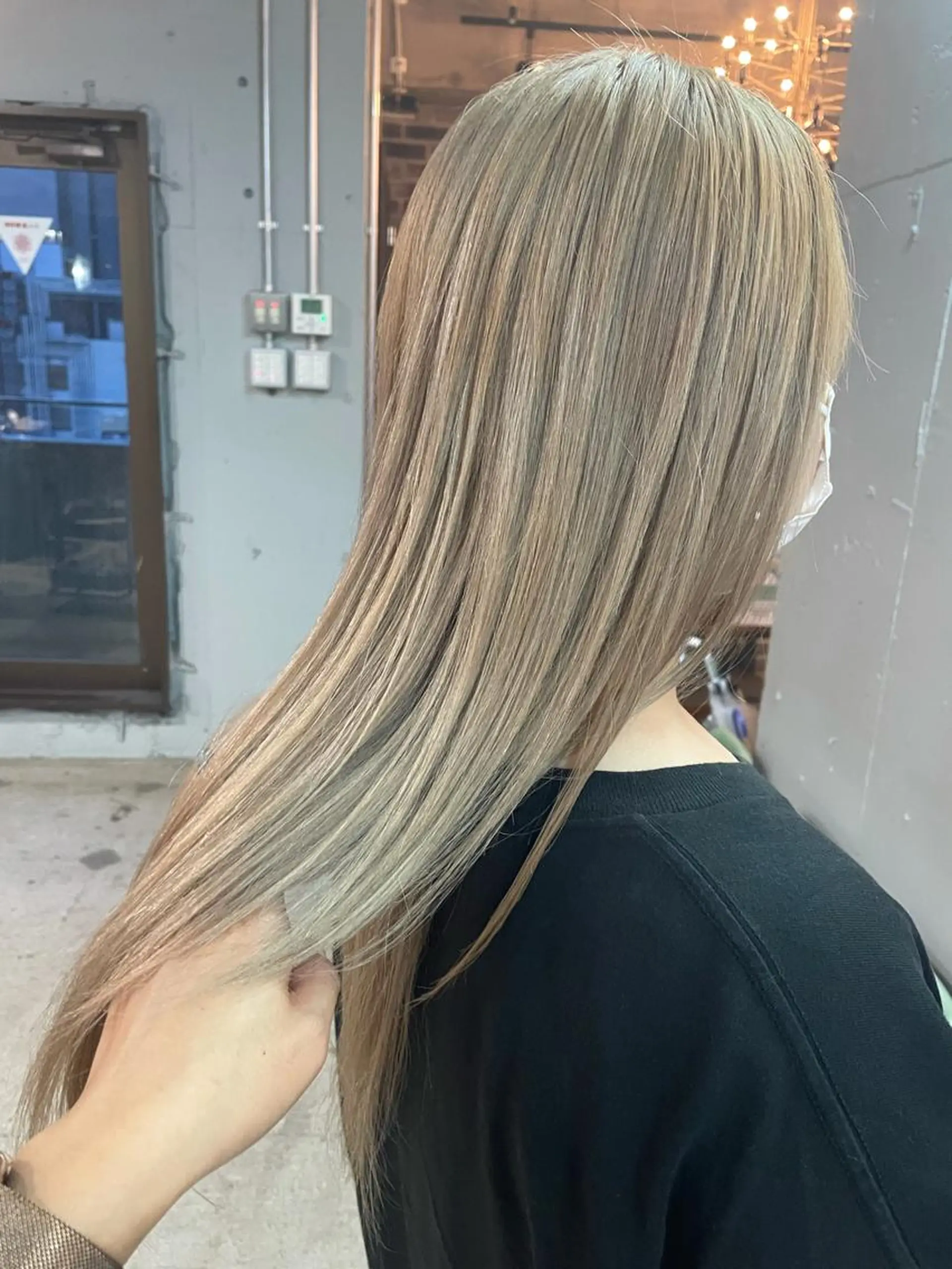 ロング カラー 透明感カラー ヘアカラー トリートメント 🍀アレンジ簡単ヘア ☘️石田万里奈🍀のヘアスタイル